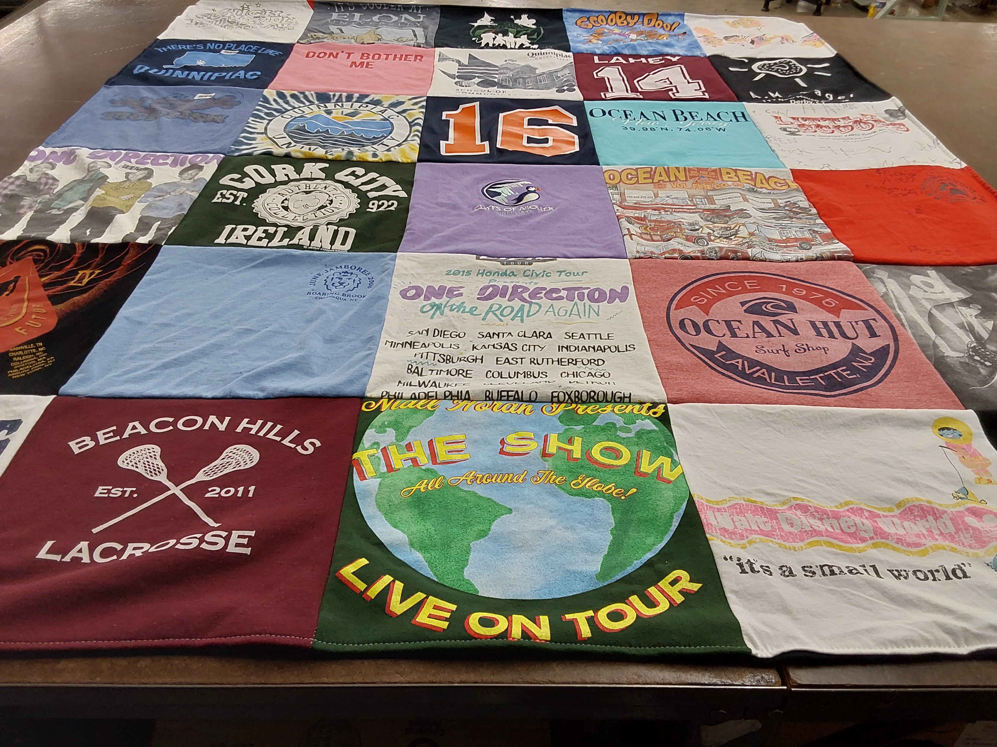 T-shirt quilt featuring beacon hills lacrosse by Kim from NC