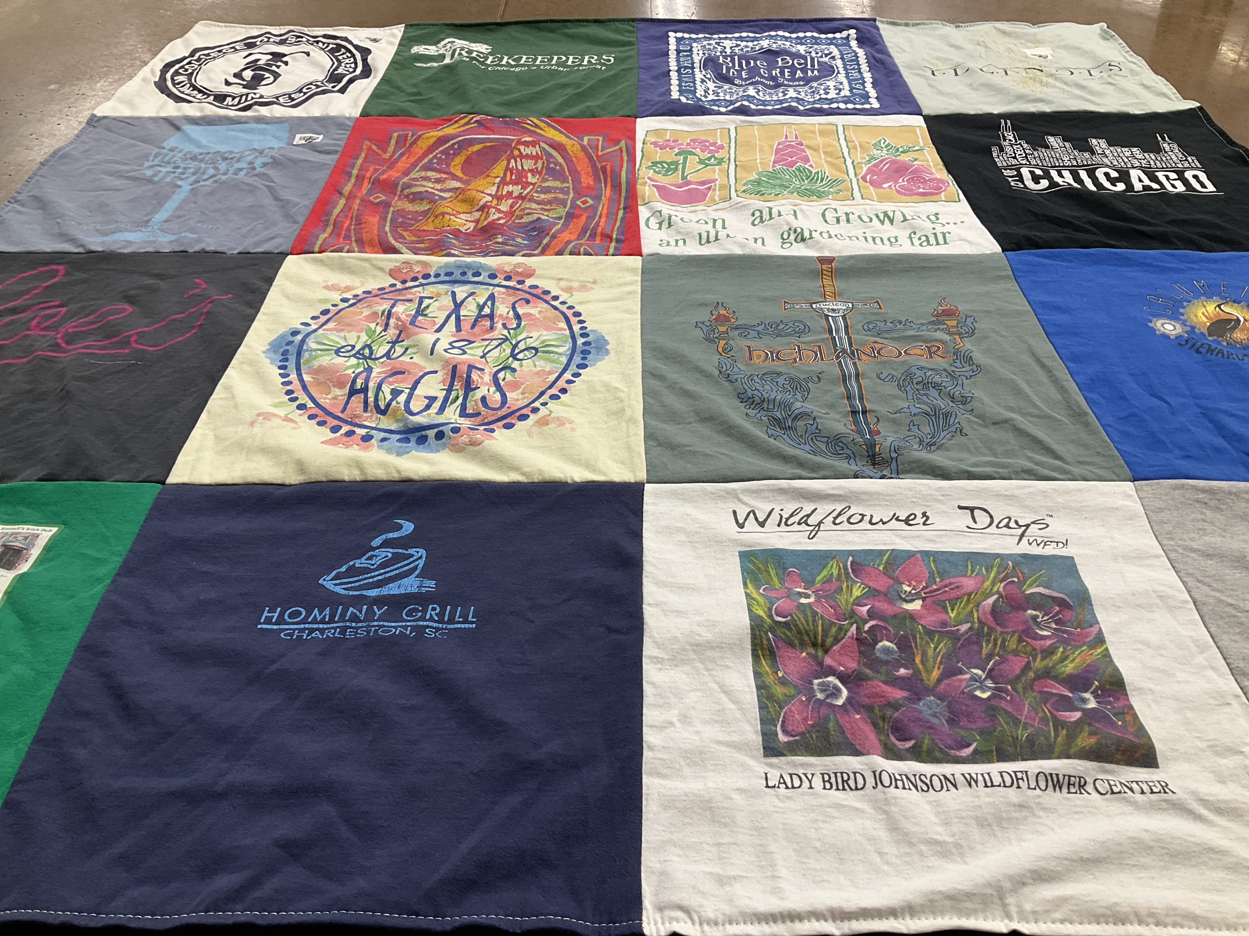 T-shirt quilt from texas a&m university by Kristin from IL