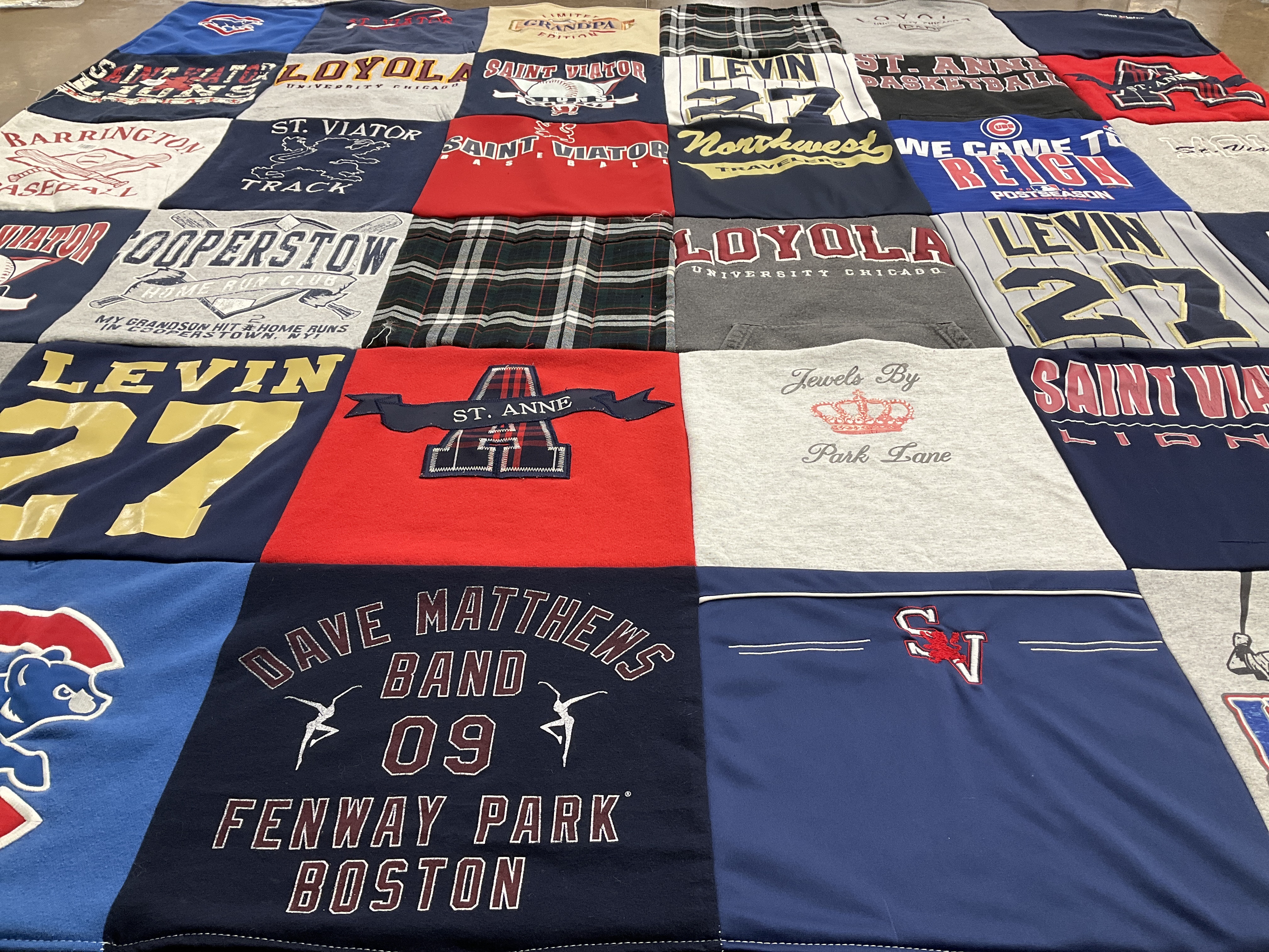 T-shirt quilt featuring chicago cubs by Patti from IL