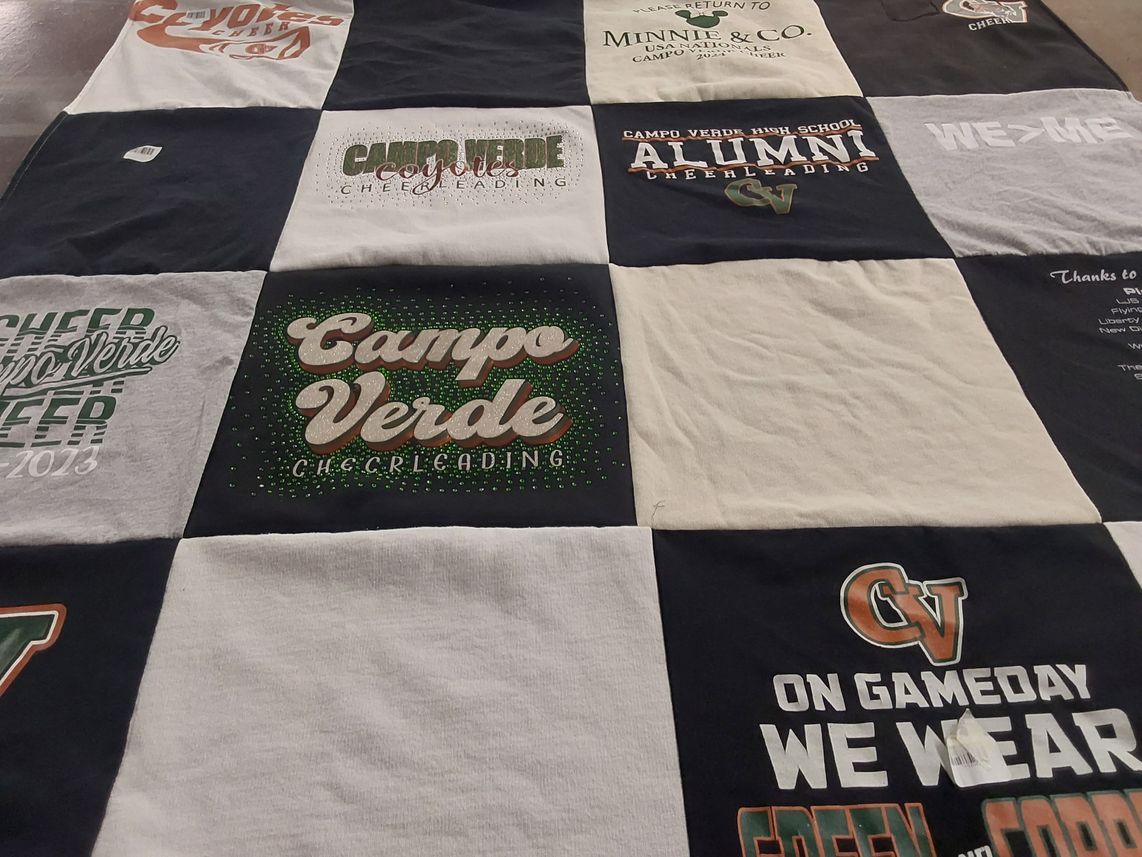 T-shirt quilt from campo verde high school by Stephanie from AZ