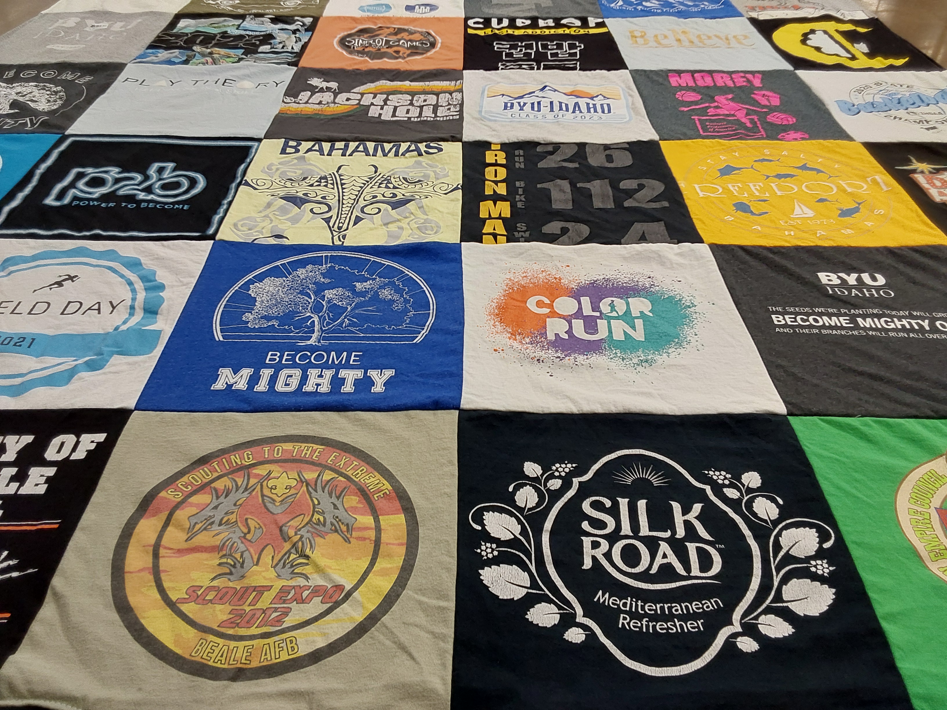 T-shirt quilt from brigham young university idaho by Bailie from ID