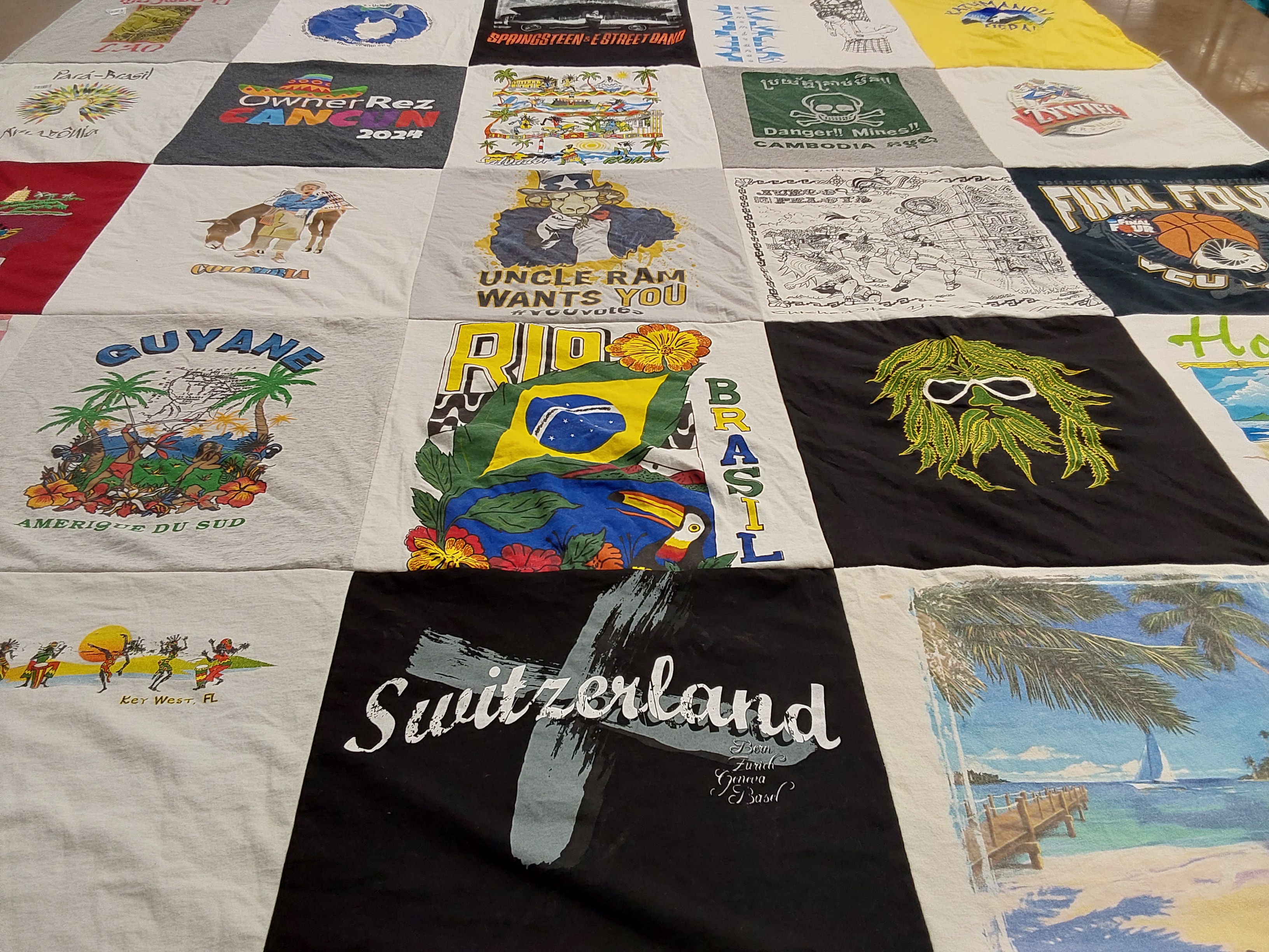 T-shirt quilt featuring lsu tigers by Debra from VA