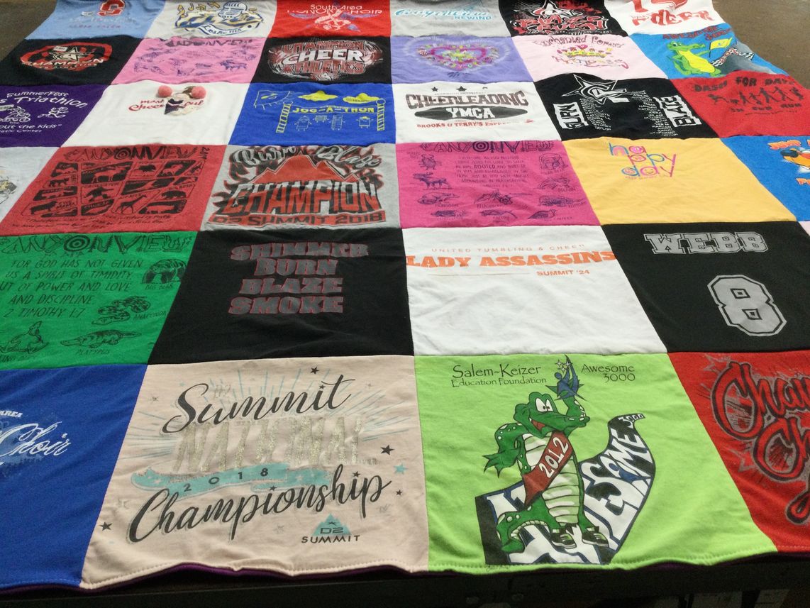 T-shirt quilt from summit high school by James from OR