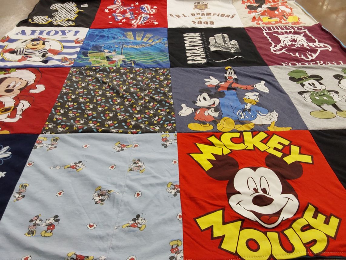 T-shirt quilt featuring whitney football by Patrick from CA