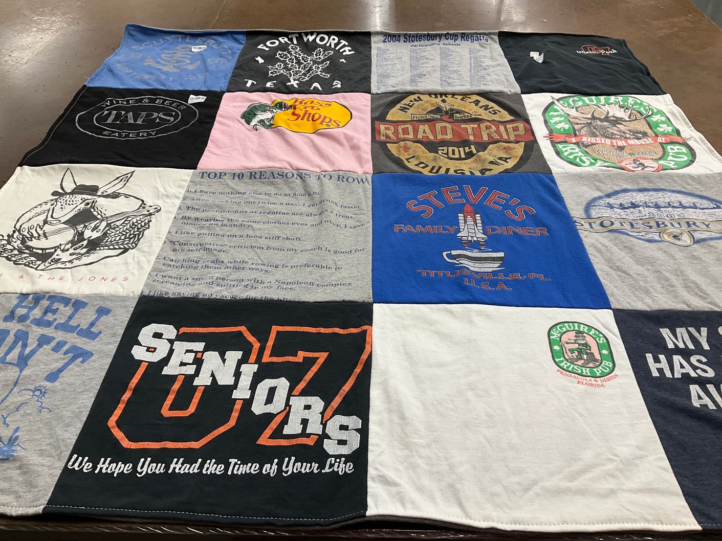 T-shirt quilt from stotesbury cup regatta by Rachelle from TX