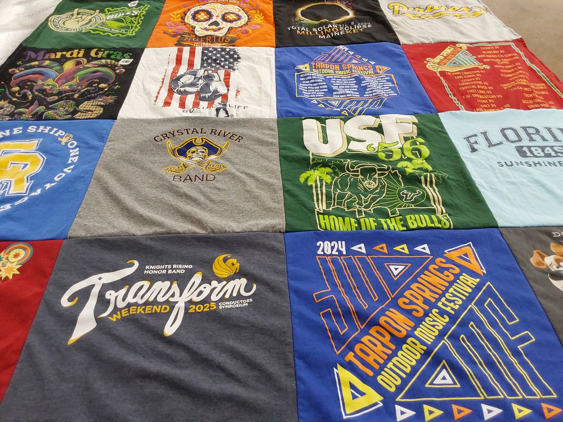 T-shirt quilt from university of south florida by Mary-Ellen from FL