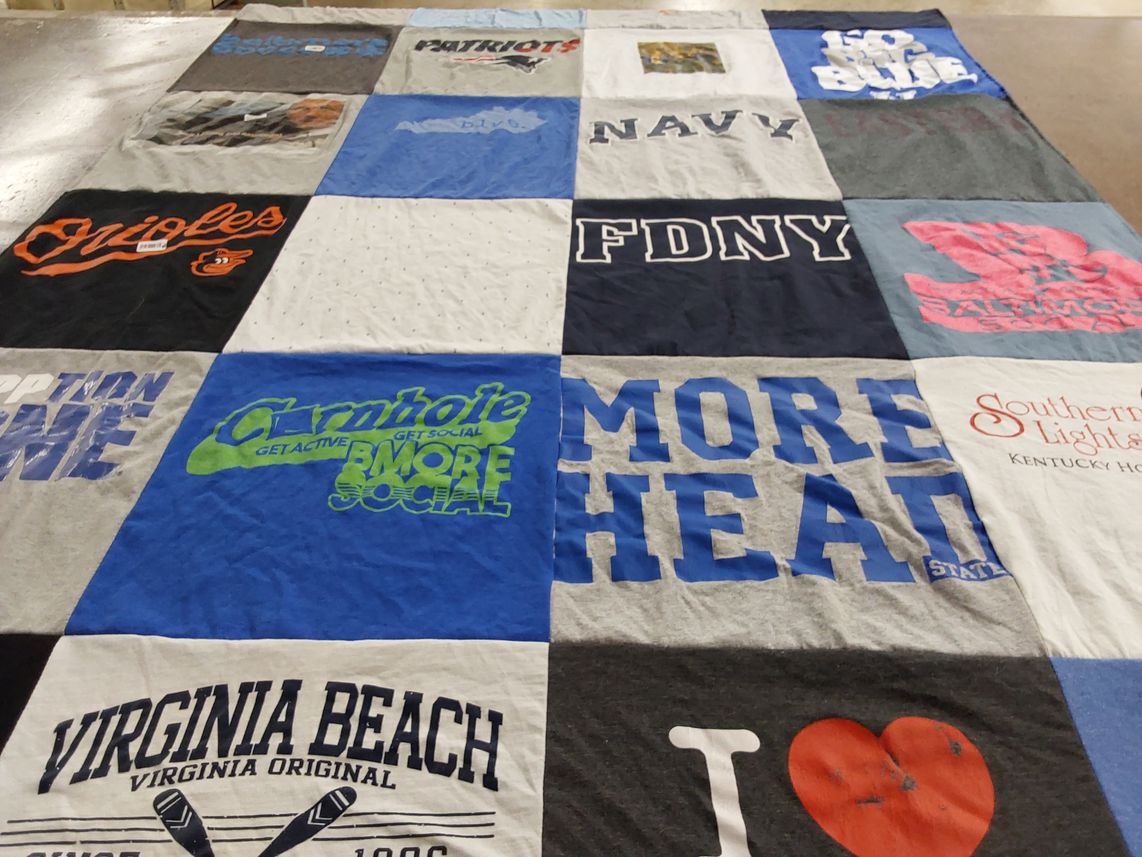 T-shirt quilt featuring baltimore orioles by Taylor from KY