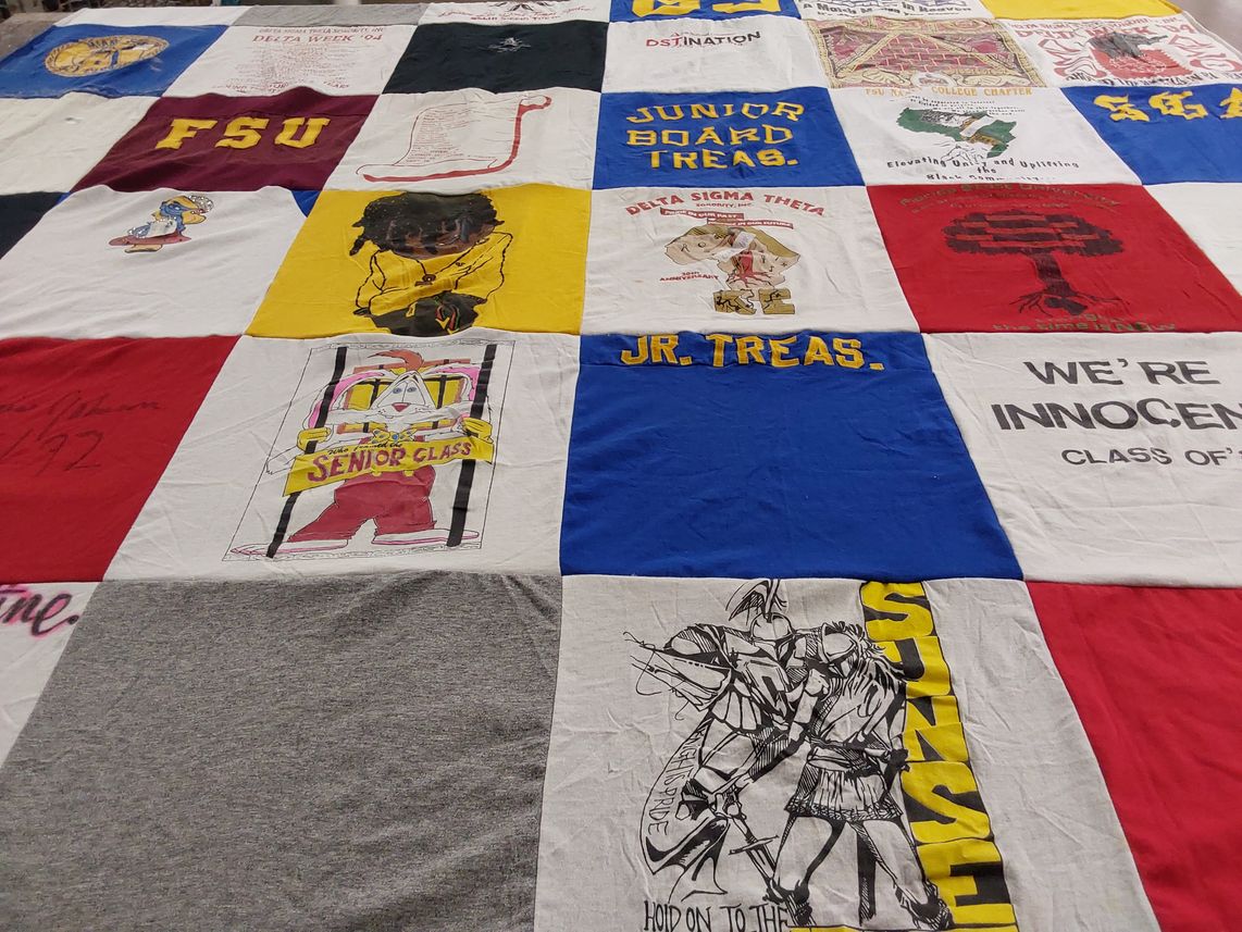 T-shirt quilt from florida state university by Shannon from NY