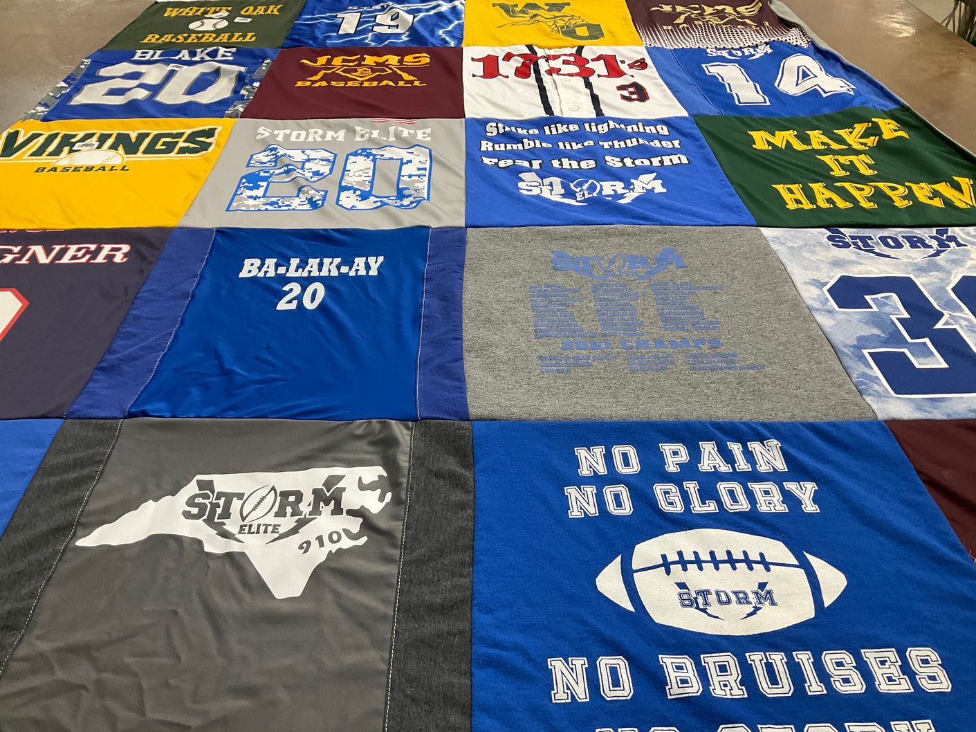 T-shirt quilt featuring storm elite by Erin from NC