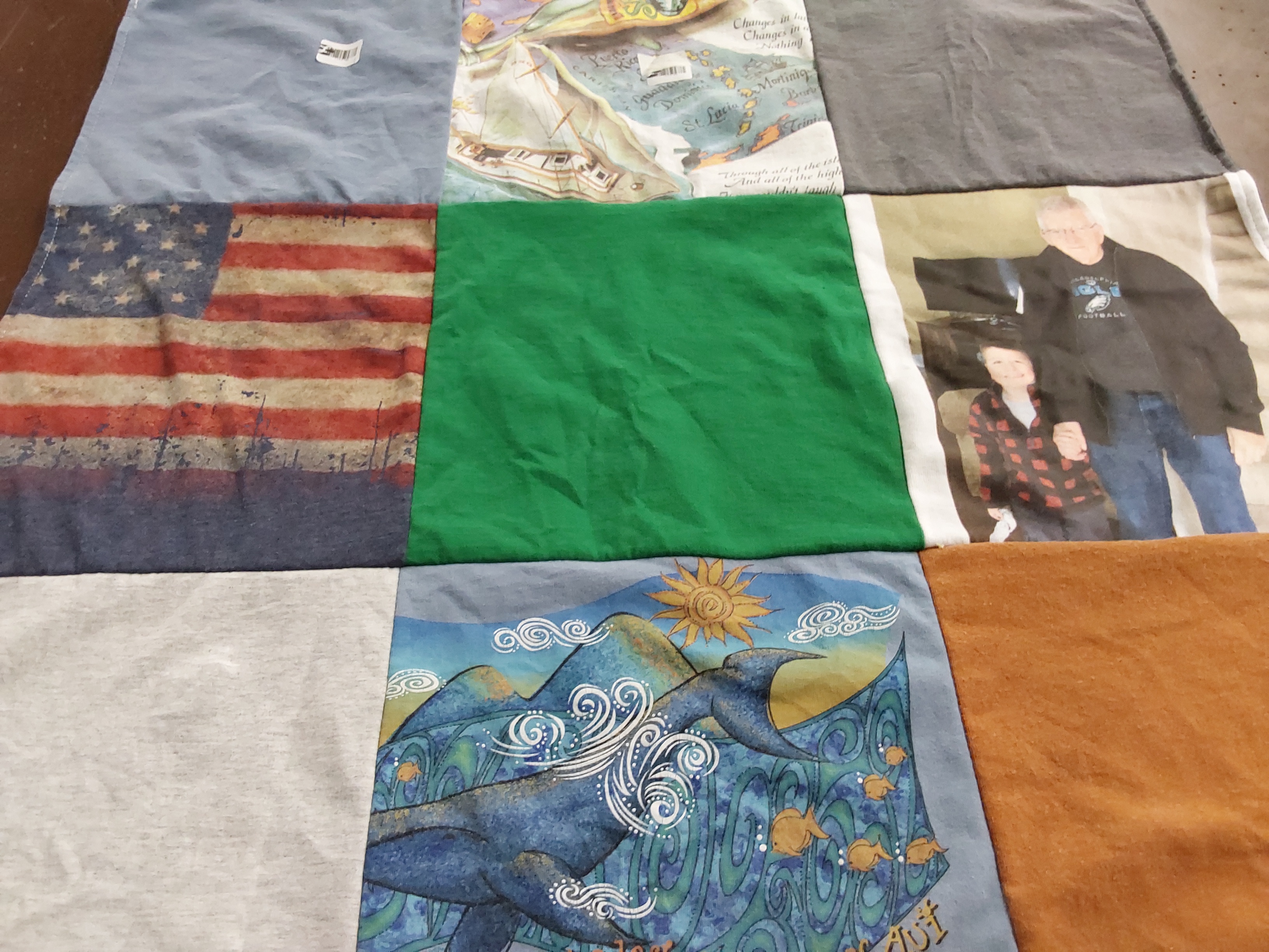 T-shirt quilt with sailing, photography themes by Kimberly from FL