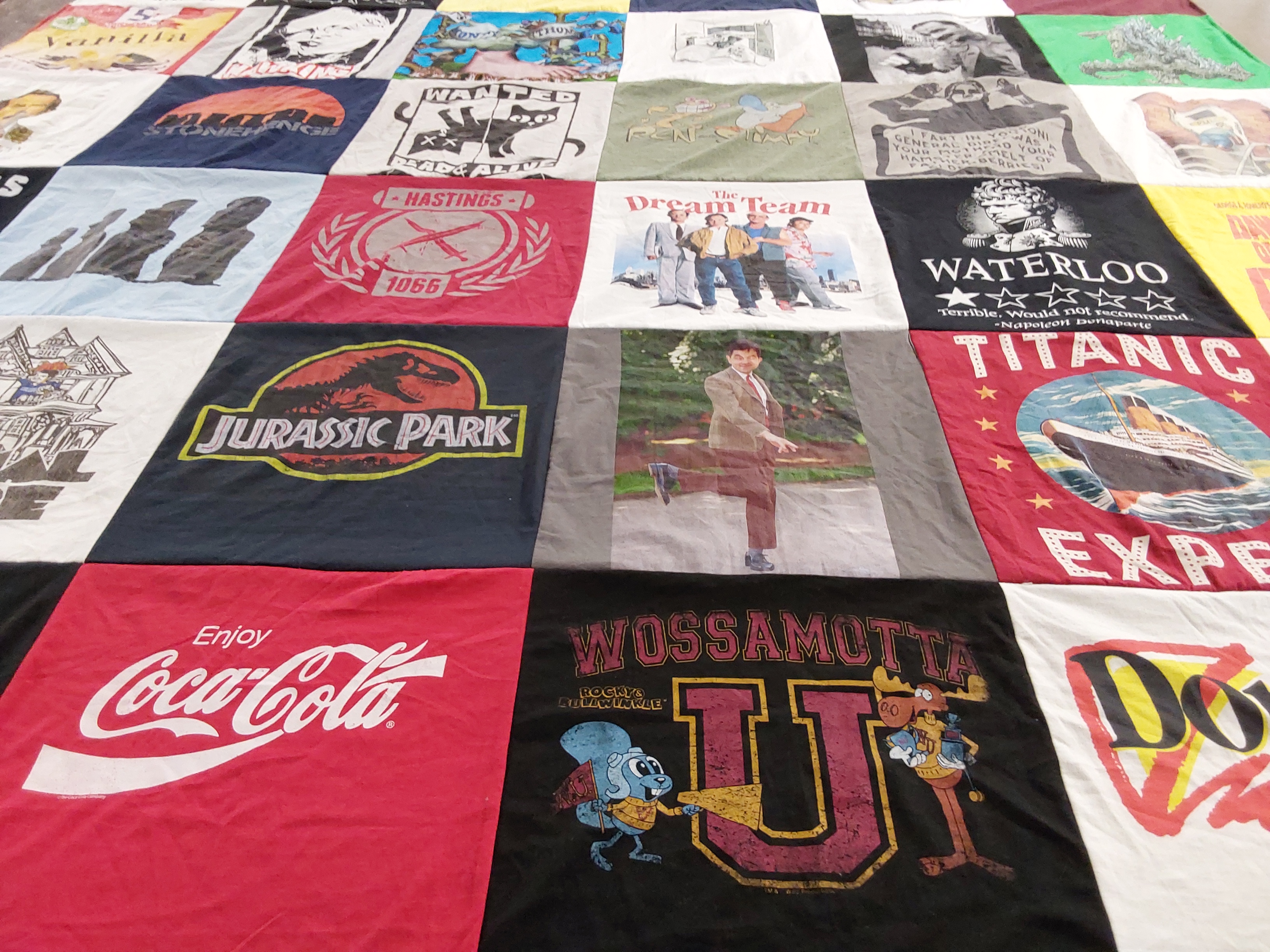 T-shirt quilt from wossamotta u by Bevin from RI