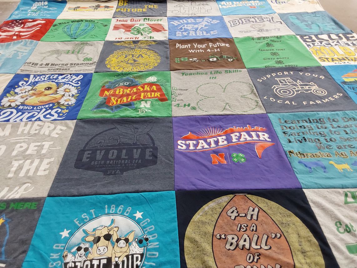 T-shirt quilt from nebraska state fair by Jennifer from NE