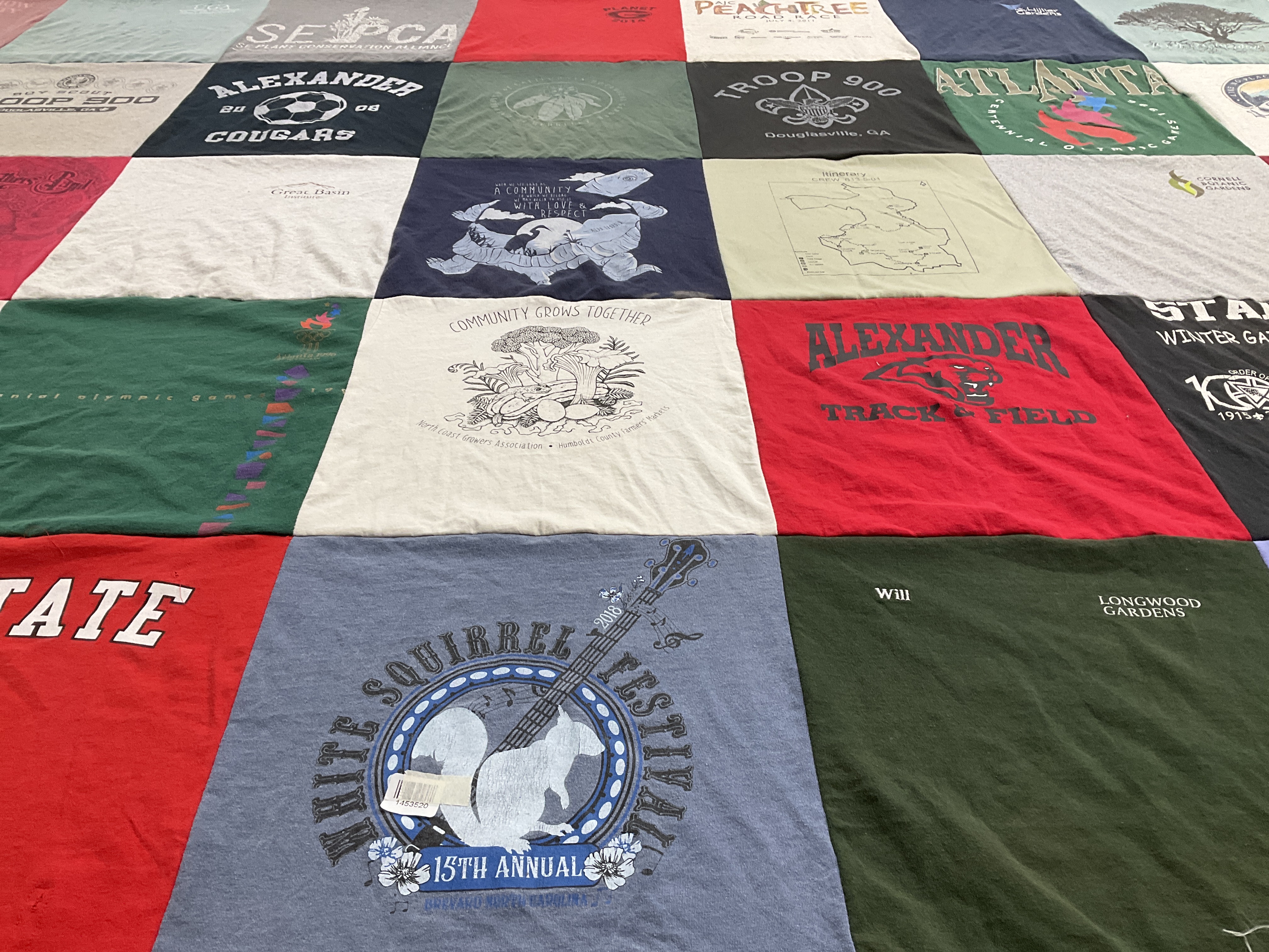 T-shirt quilt featuring alexander track and field by james from GA