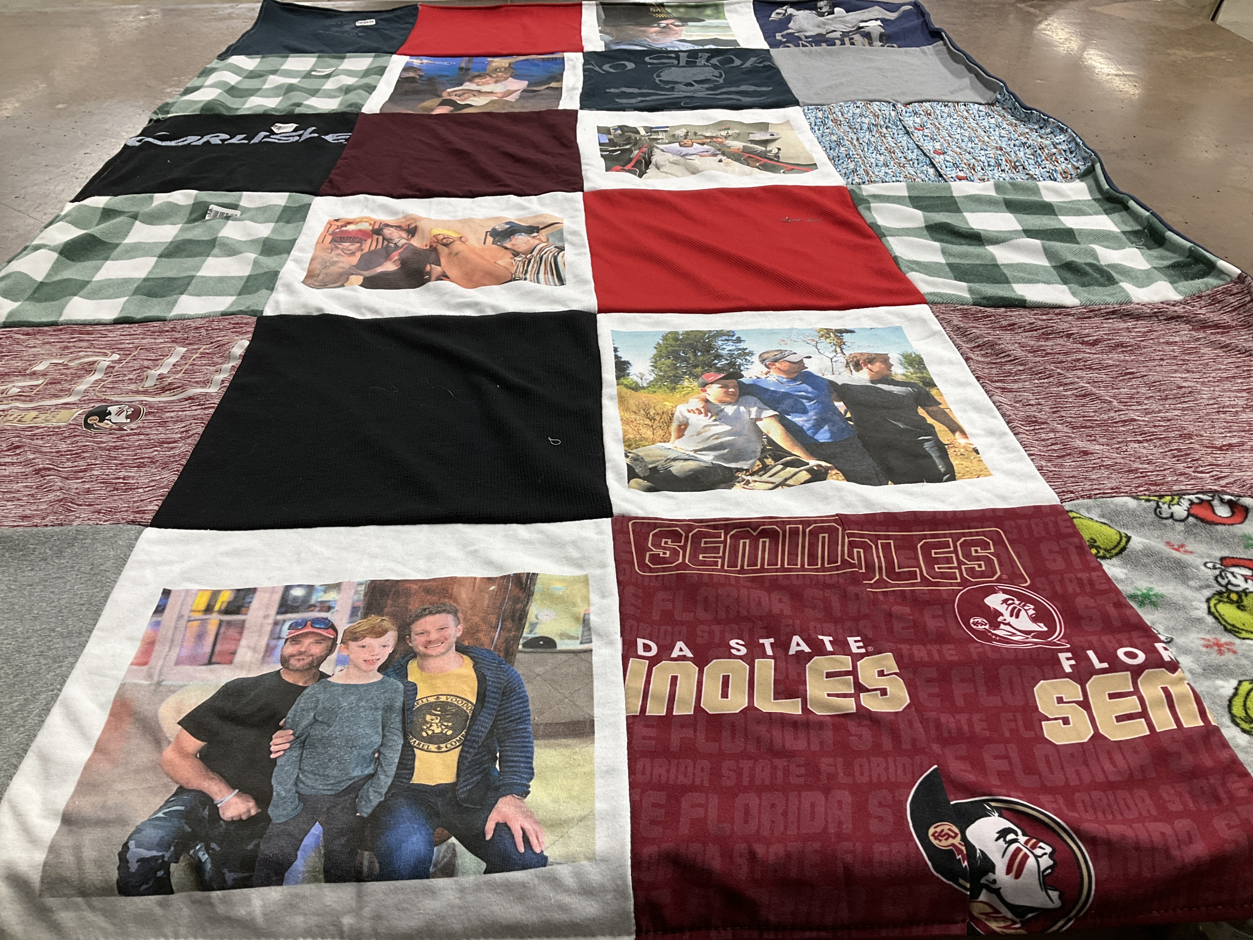 T-shirt quilt featuring florida state seminoles by Kimberley from FL