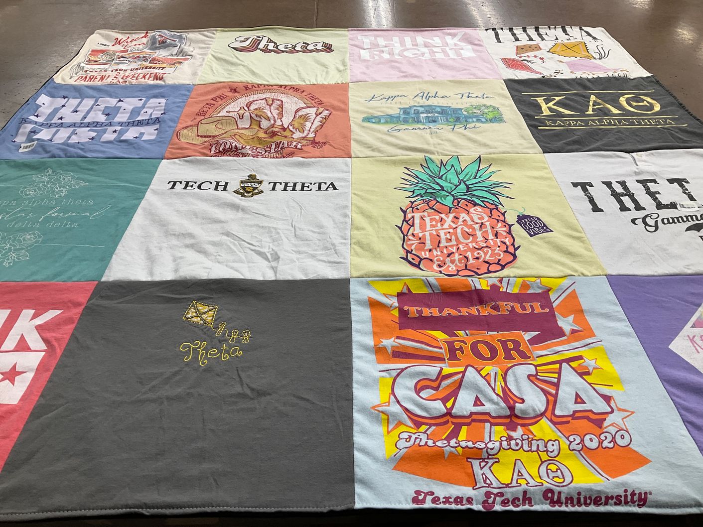 T-shirt quilt from texas tech university by Toni from TX