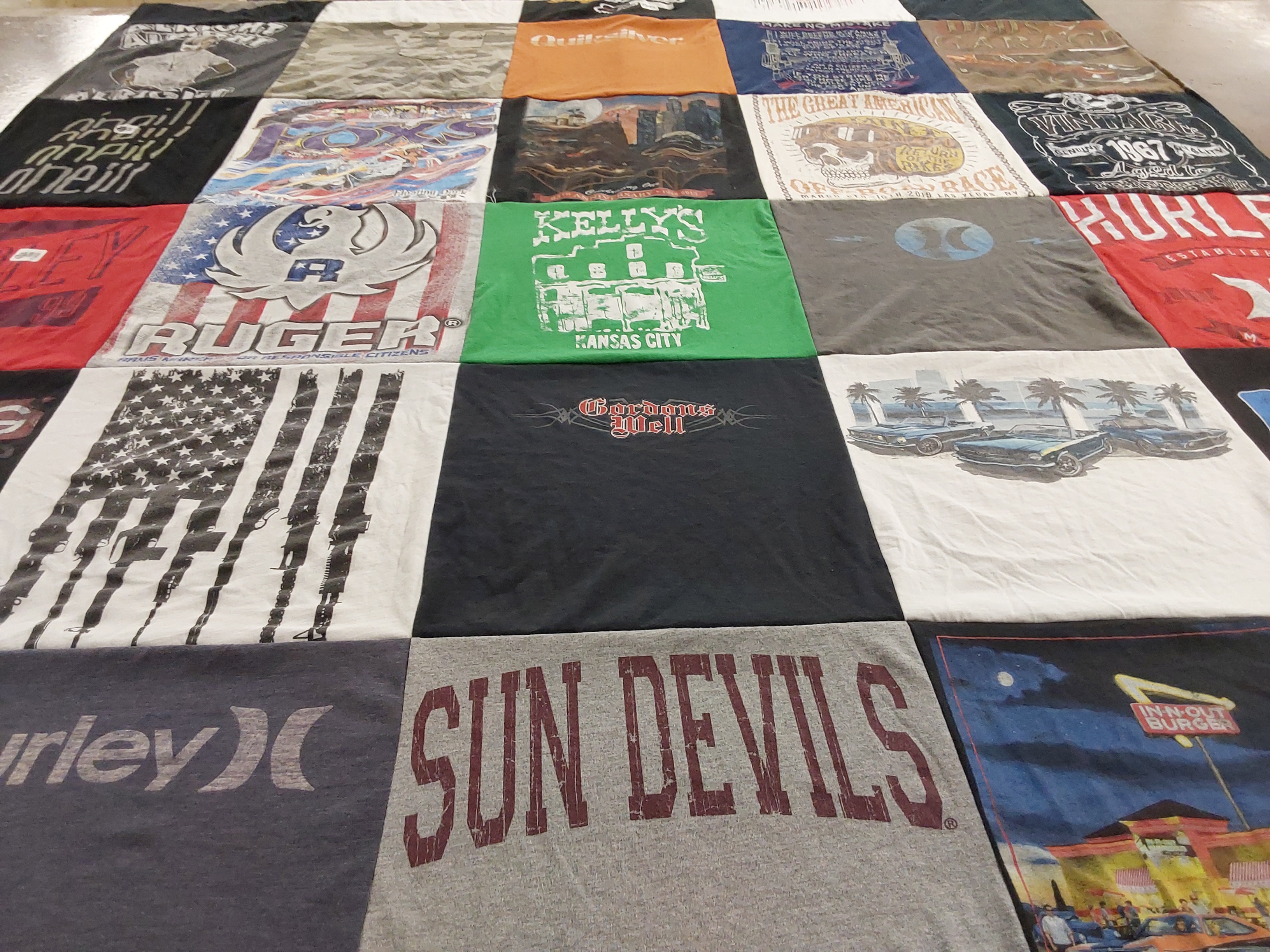 T-shirt quilt from arizona state university by Jody from AZ