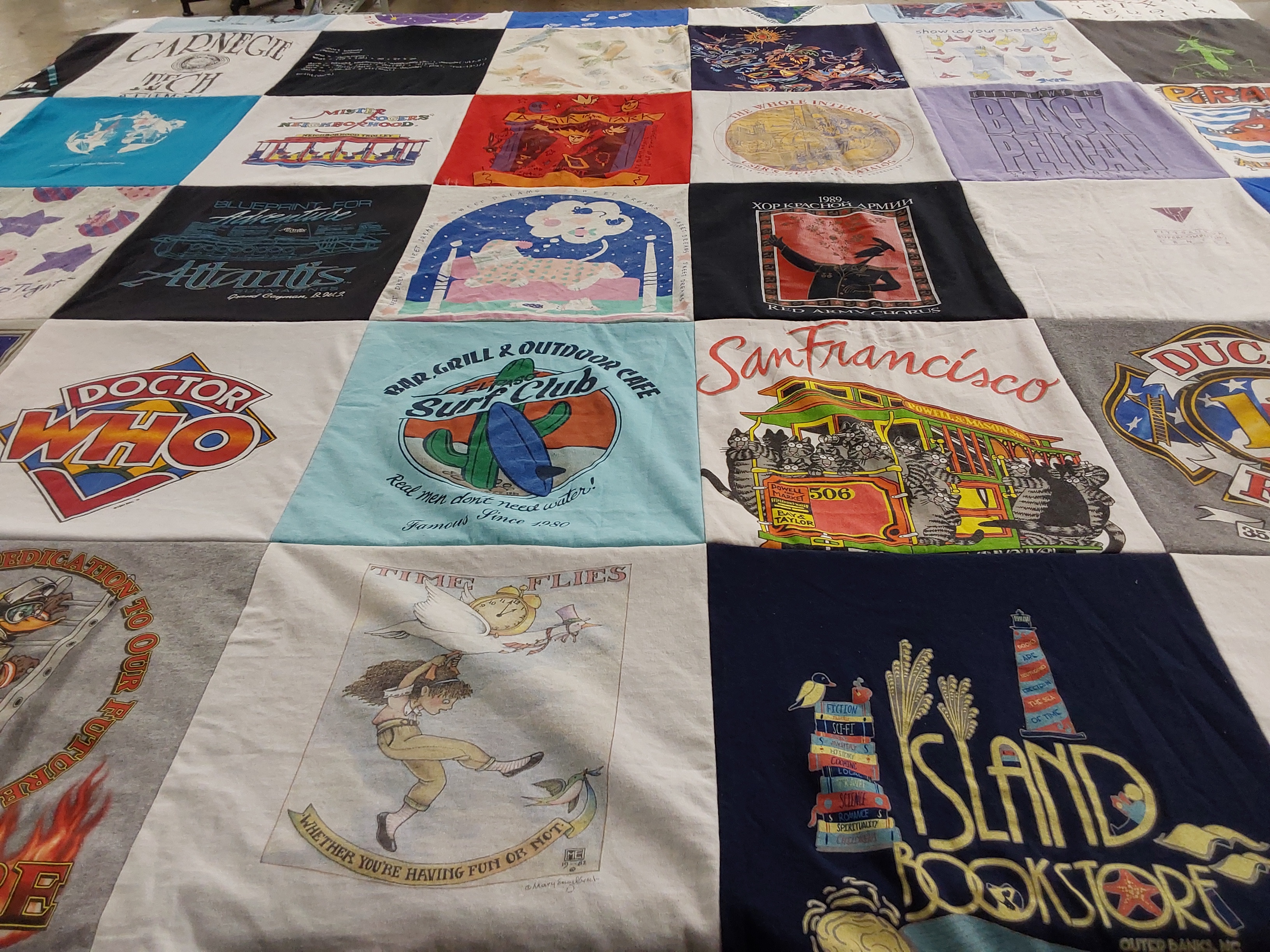 T-shirt quilt from carnegie mellon university by Carolyn from PA