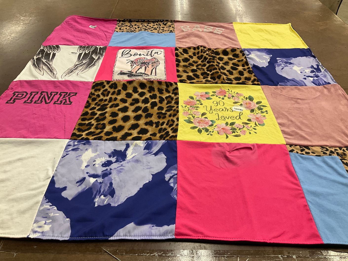 T-shirt quilt with fashion, celebration themes by Chrystie from NY