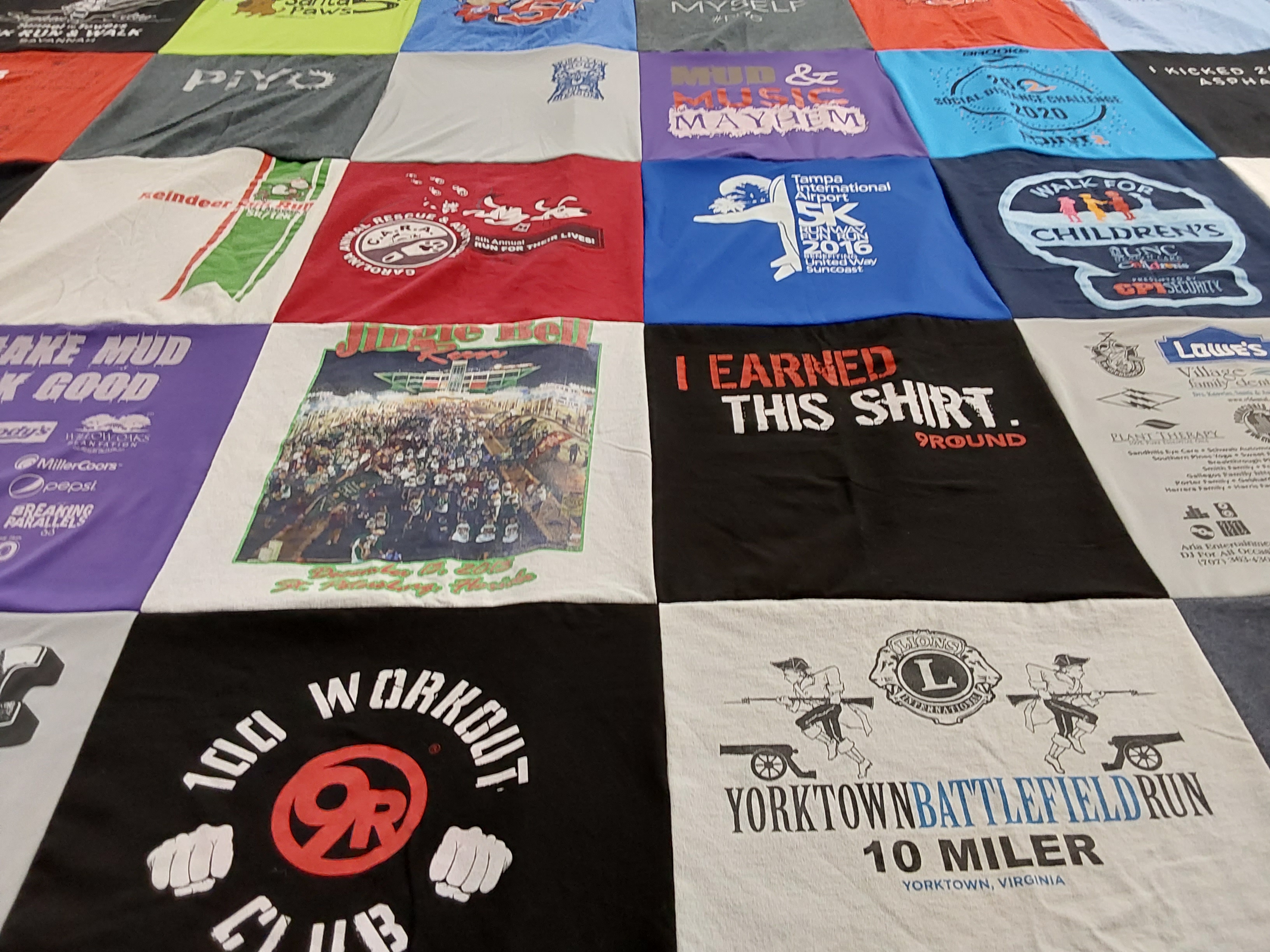 T-shirt quilt featuring none by Amanda from VA