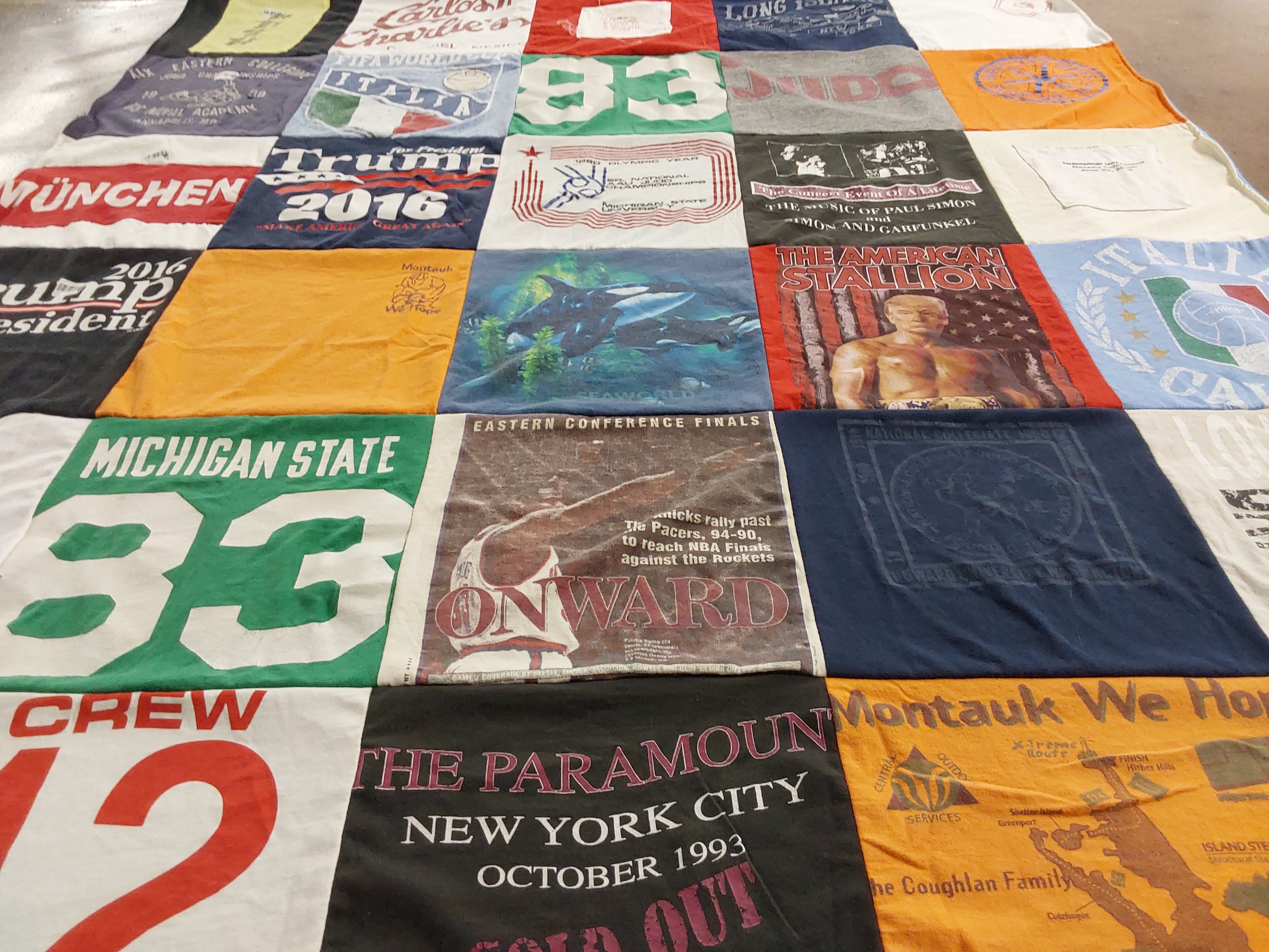 T-shirt quilt from michigan state university by MICHAEL from MI