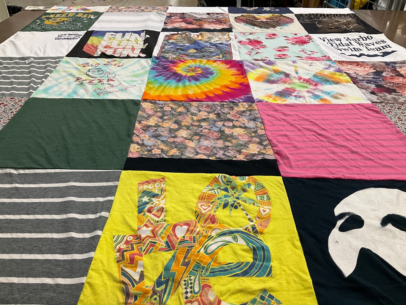 T-shirt quilt featuring green bay packers by Deborah from TN
