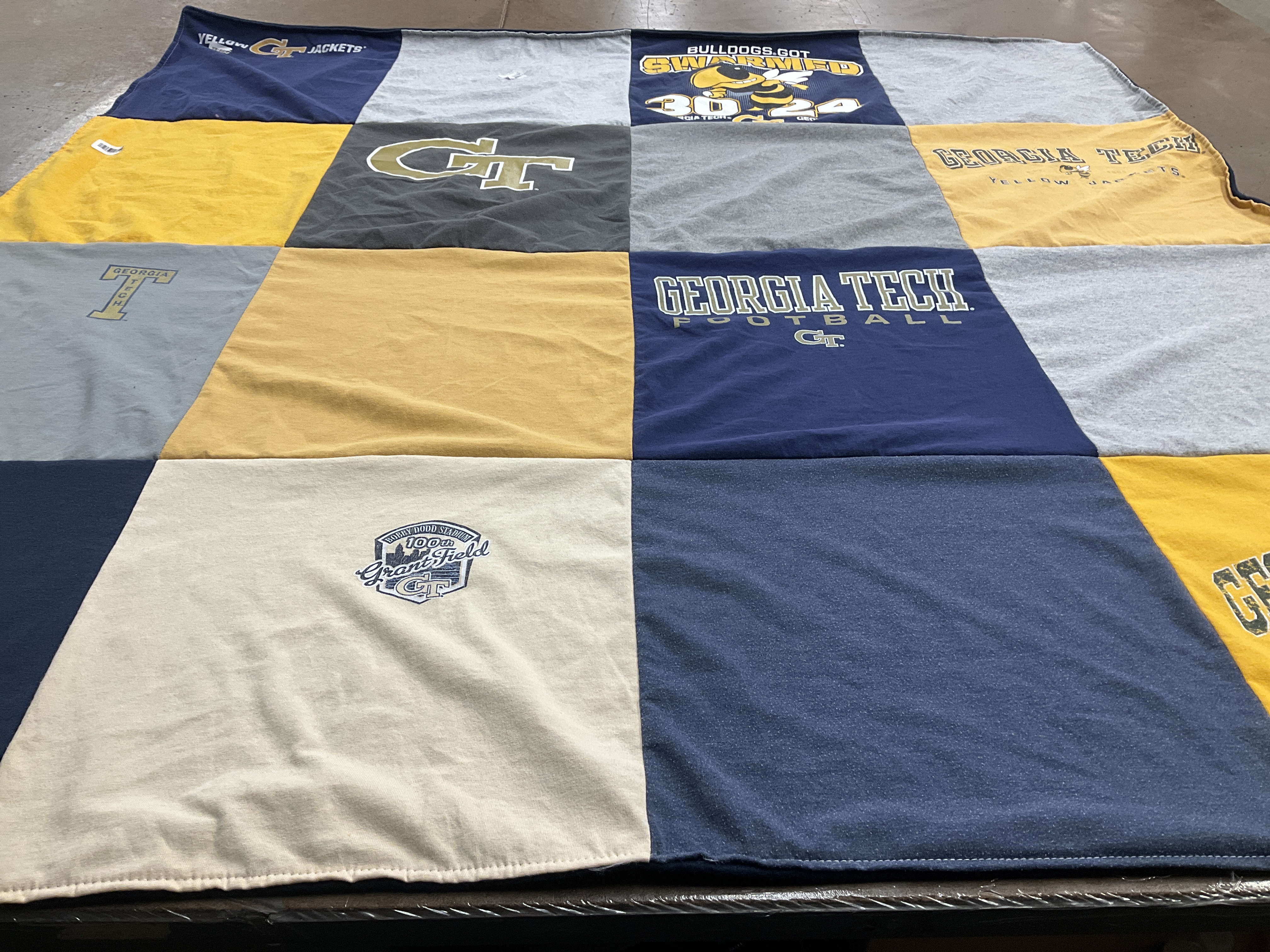T-shirt quilt featuring georgia tech football by Keith from GA