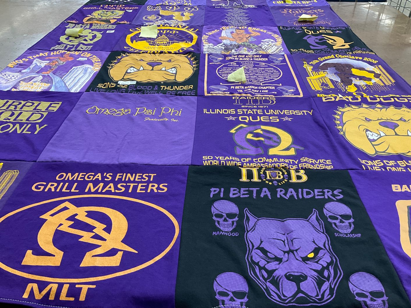 T-shirt quilt from illinois state university by Michael from KY