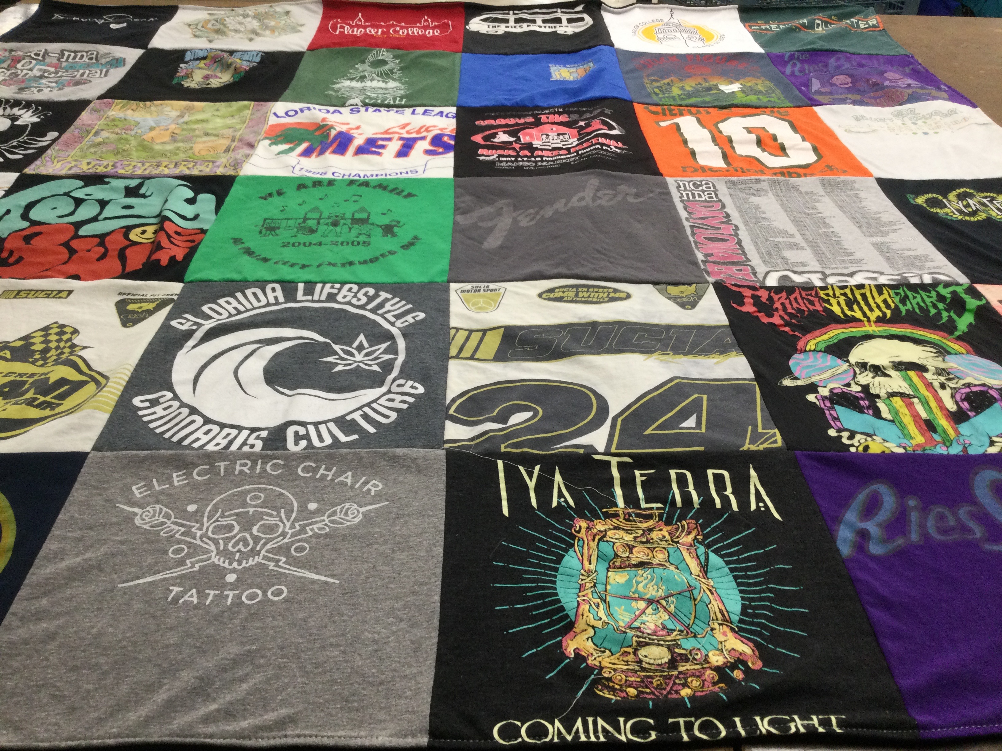 T-shirt quilt featuring mets by Gail from FL