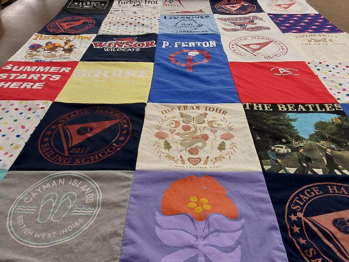 T-shirt quilt featuring wildcats by Audrey from MA