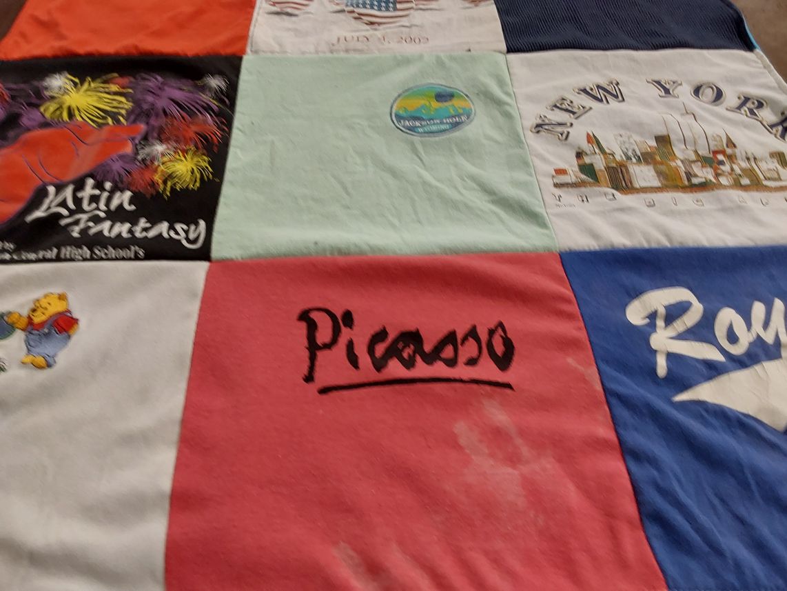 T-shirt quilt from central high school by Kay from GA