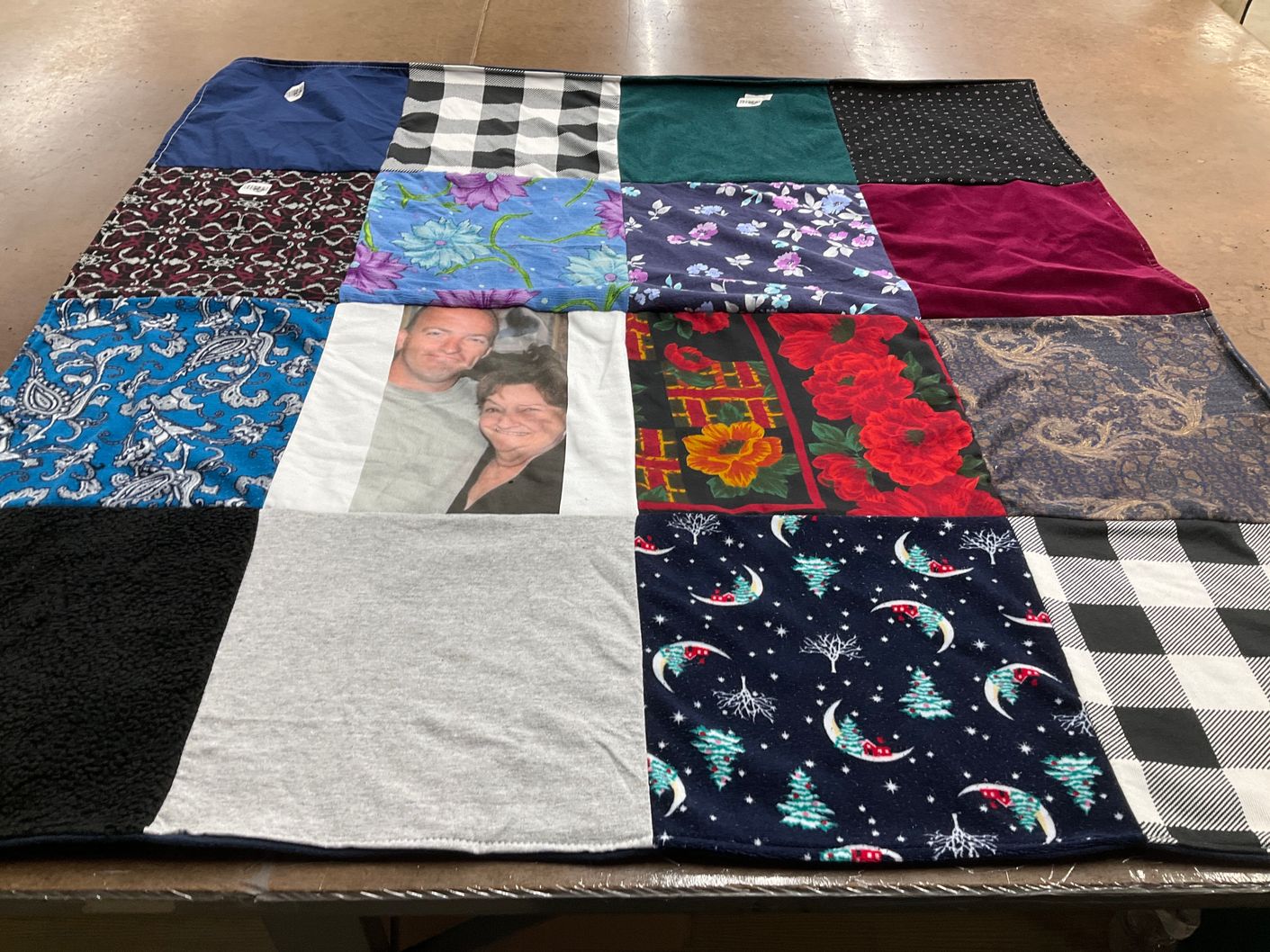 T-shirt quilt with photography, nature themes by Sharon from MA