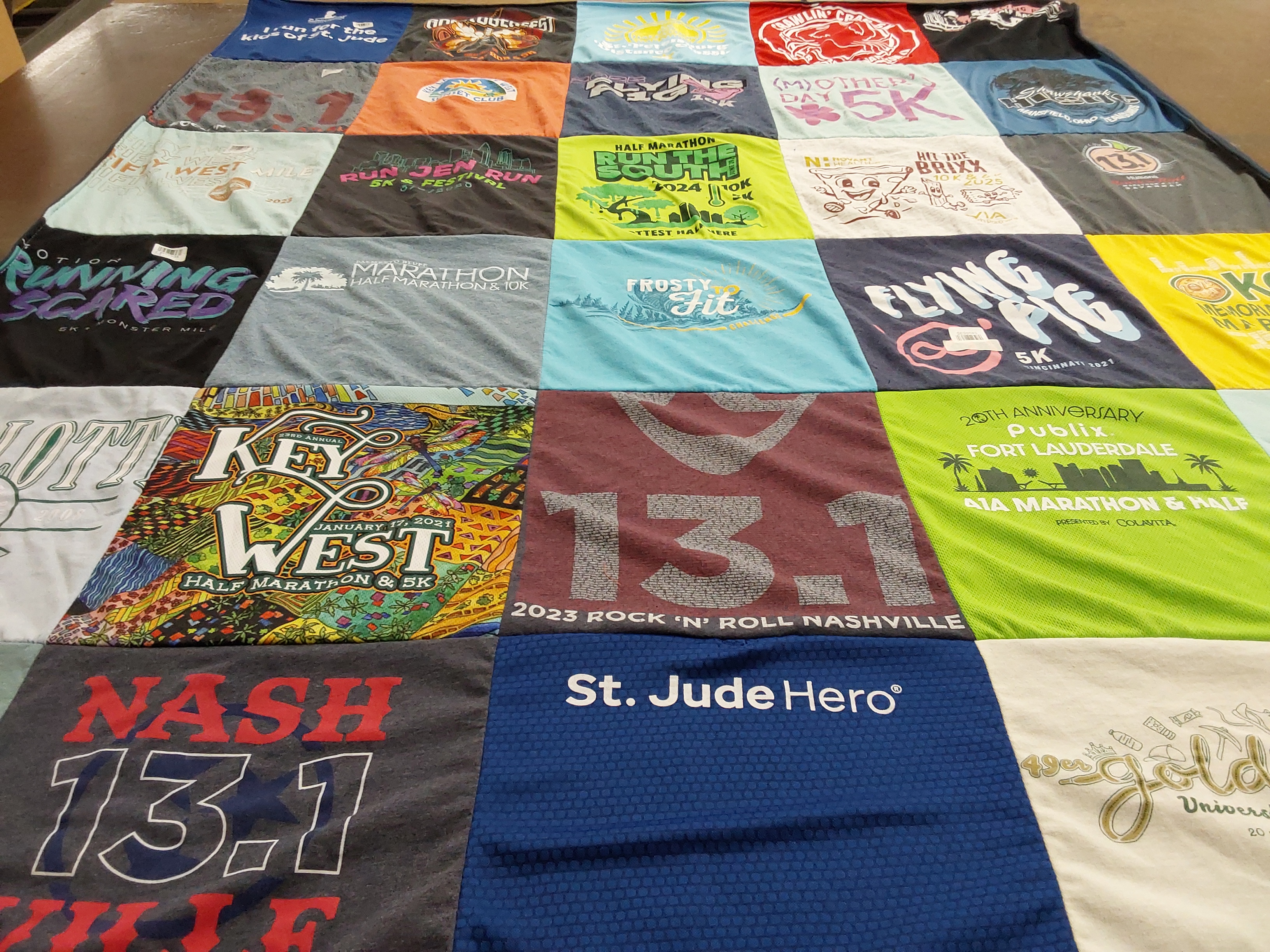 T-shirt quilt from university of southern mississippi by Sandra from SC