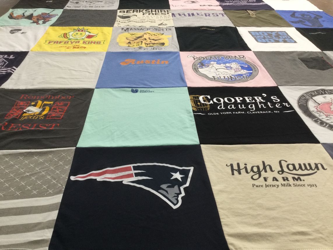 T-shirt quilt featuring new england patriots by John from MA