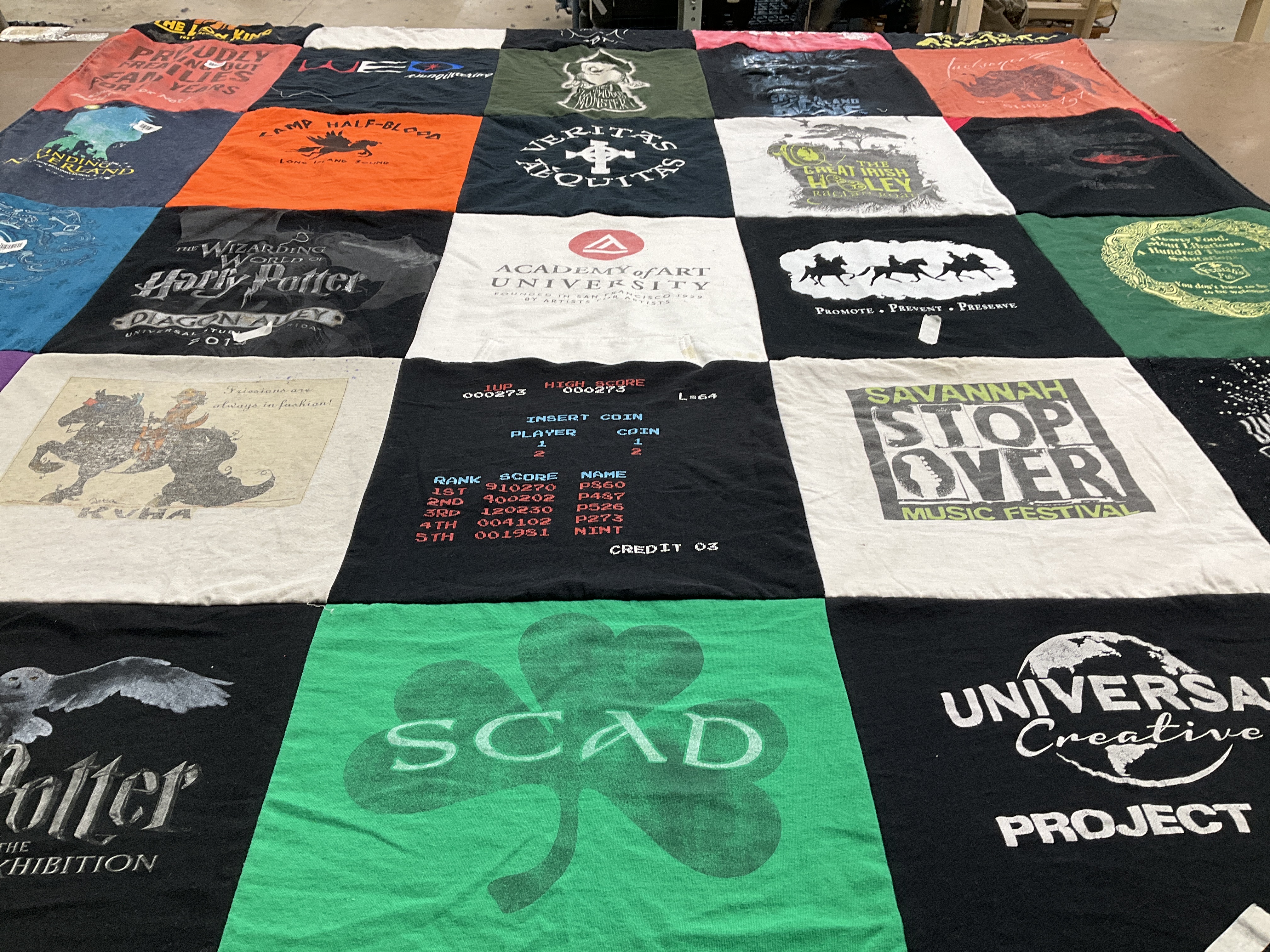 T-shirt quilt from academy of art university by Justin from AL