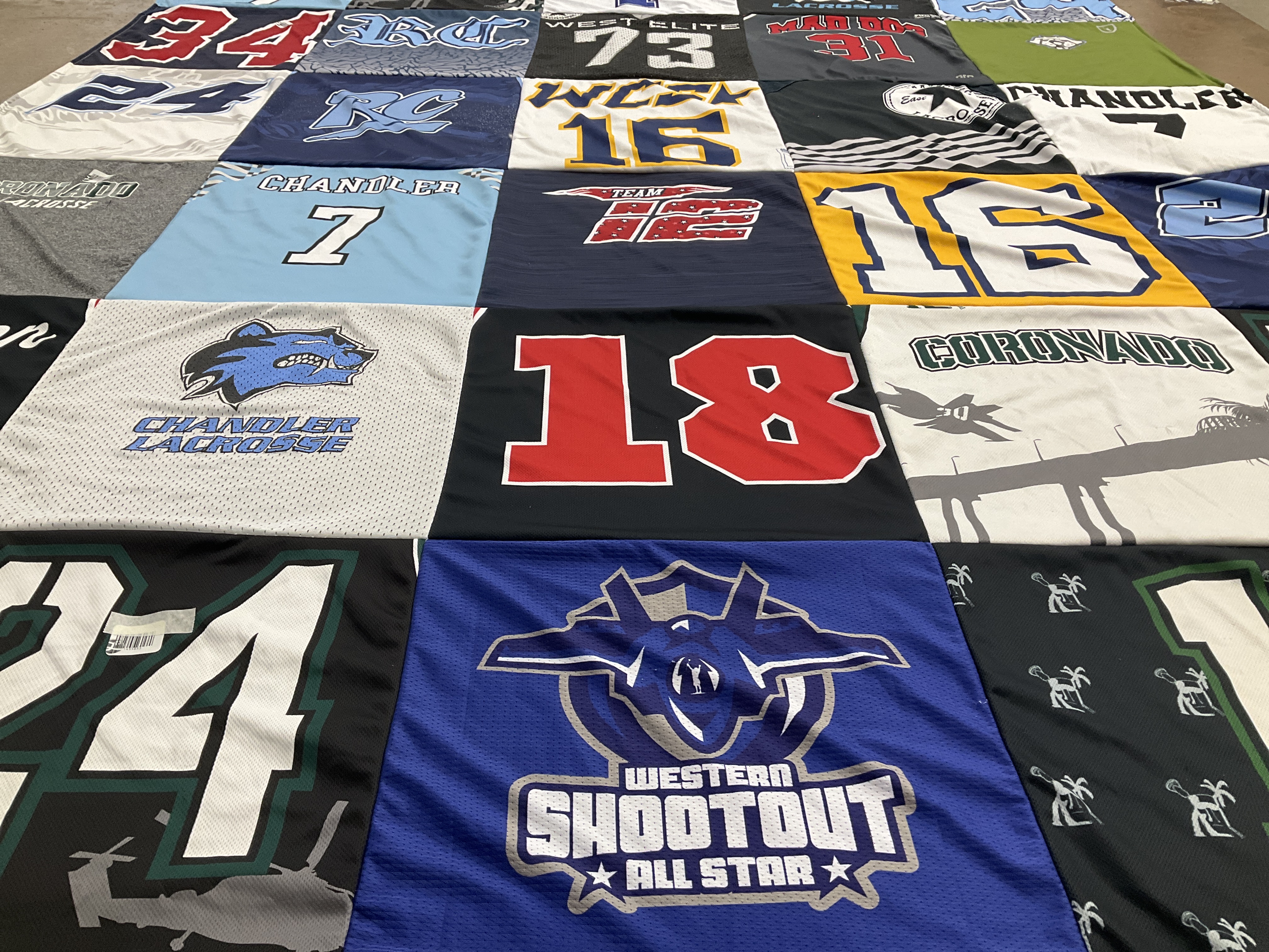 T-shirt quilt from chandler high school, coronado high school by Julie from CA