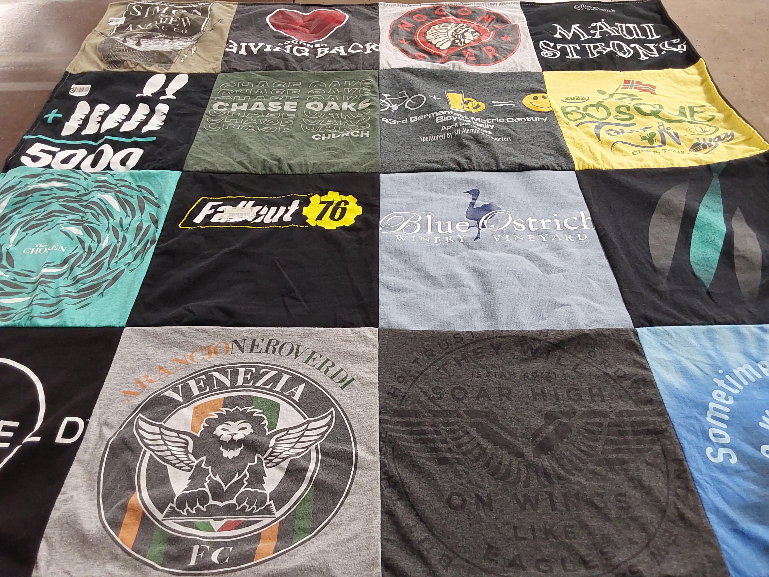 T-shirt quilt featuring venezia fc by Connie from TX