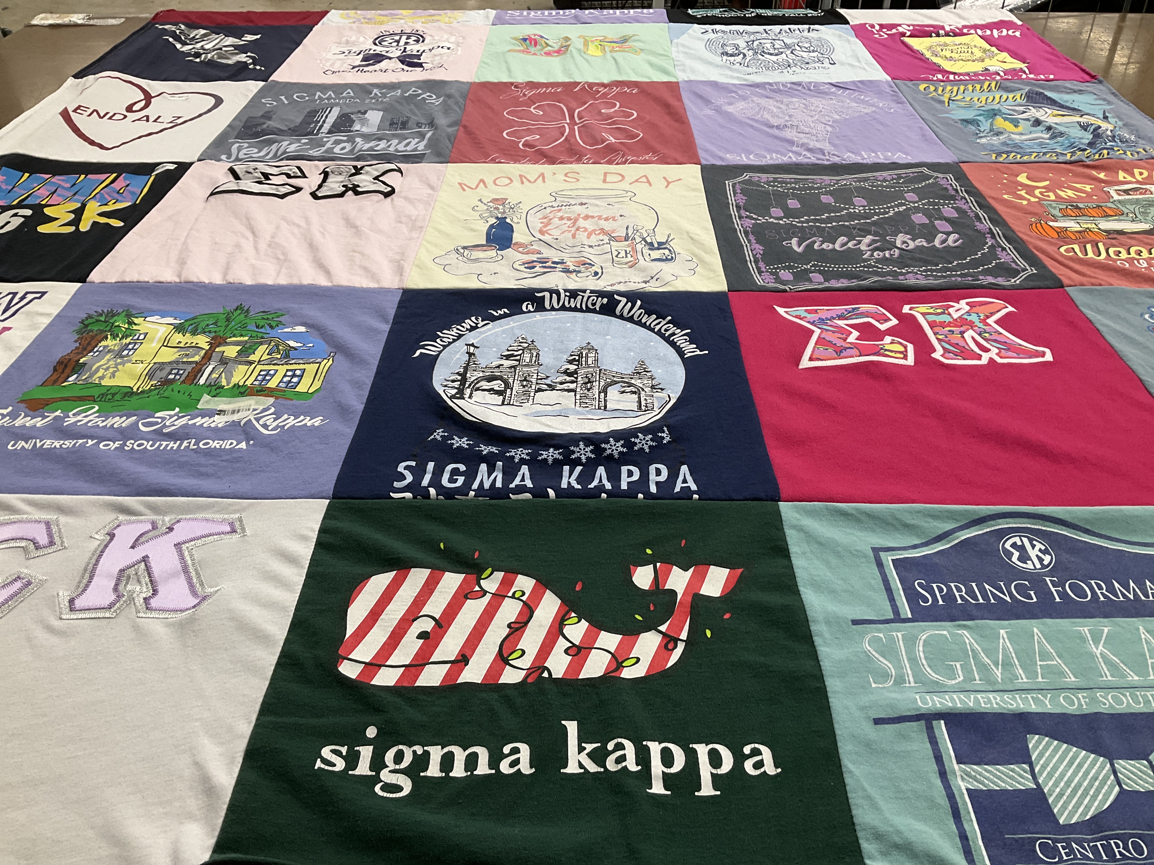 T-shirt quilt from university of south florida by Alexis from FL