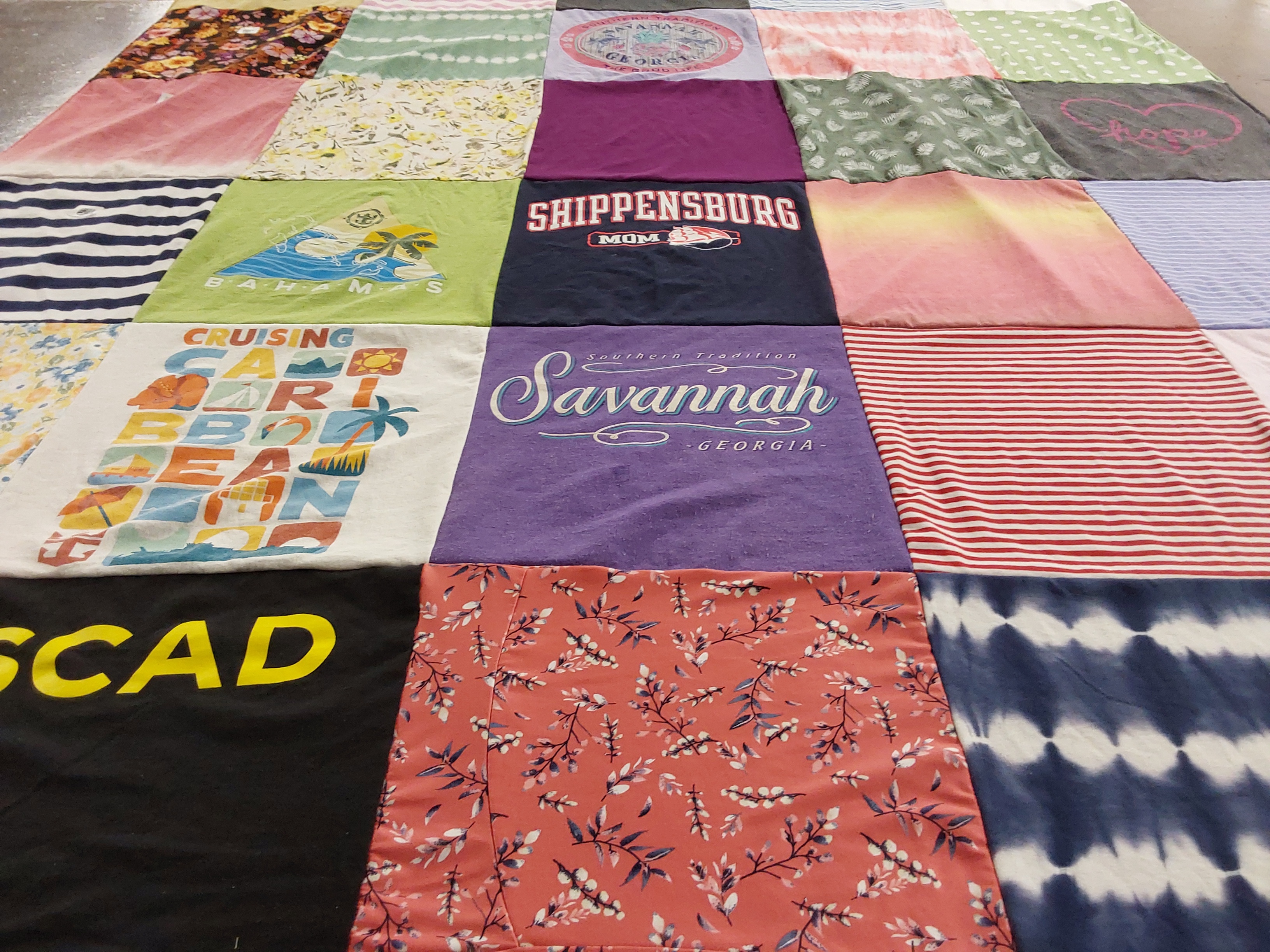 T-shirt quilt from shippensburg university by Brian from MD
