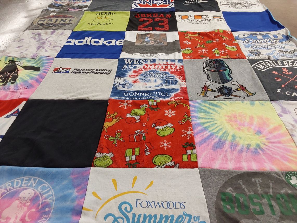 T-shirt quilt featuring boston celtics by Donna from CT
