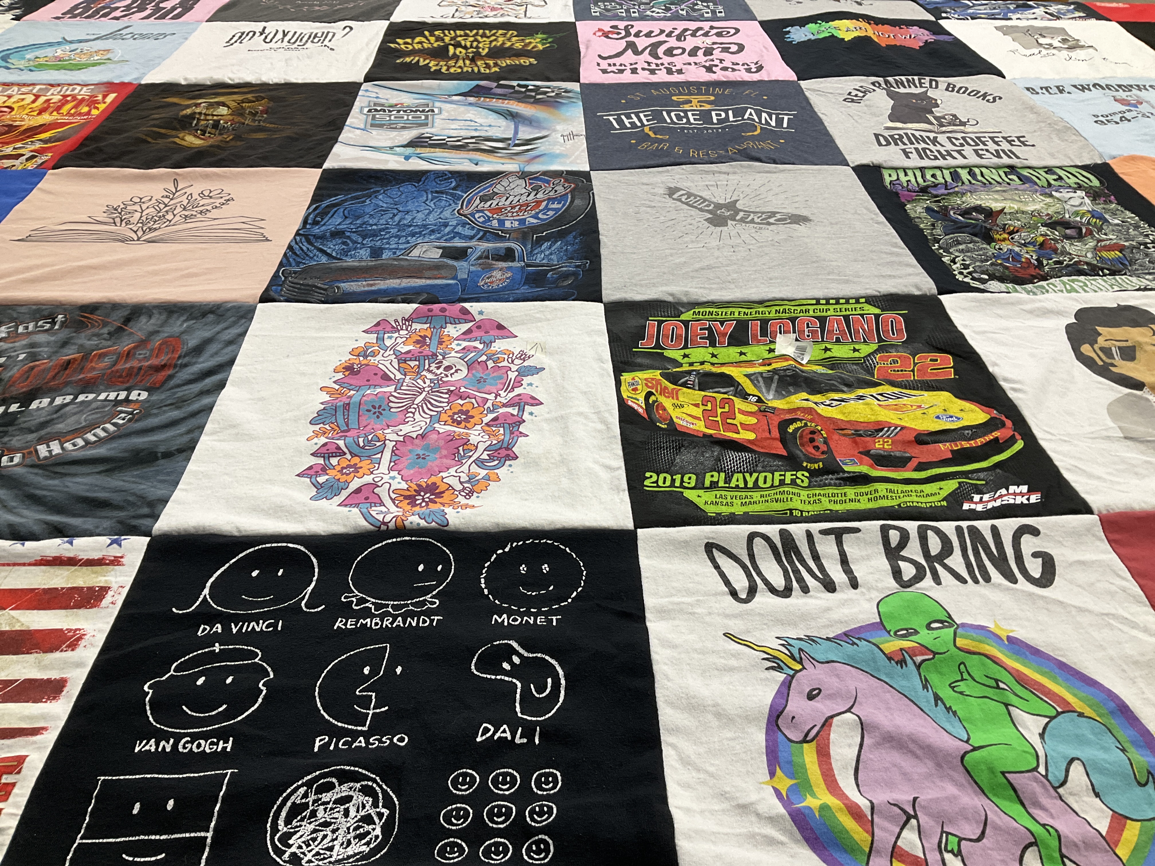 T-shirt quilt featuring joey logano by Deborah from FL
