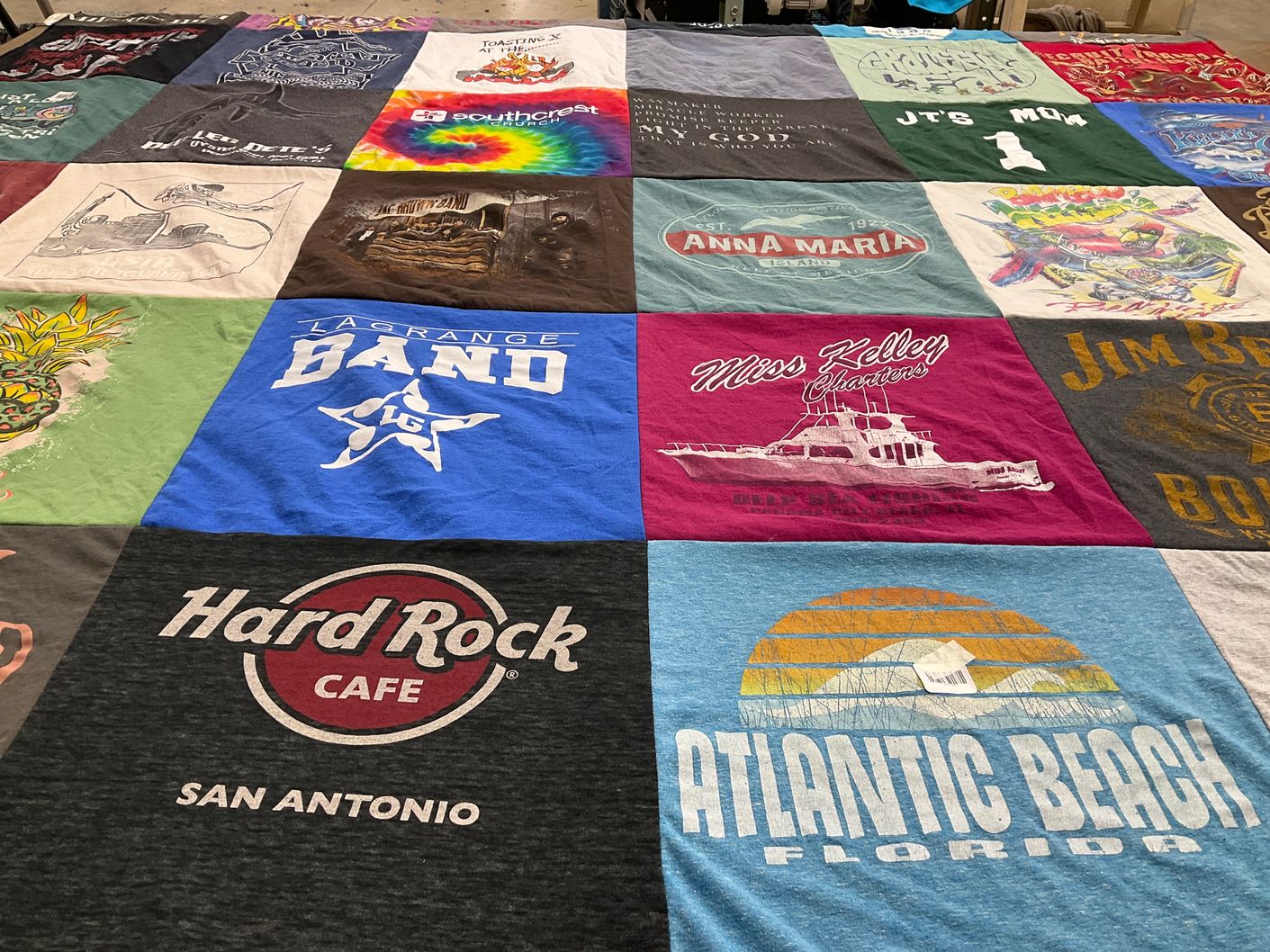 T-shirt quilt from lagrange band by Leah from GA