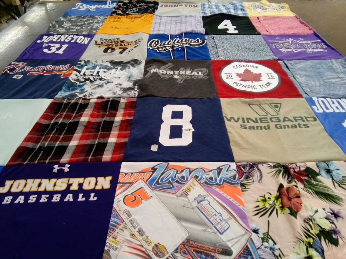 T-shirt quilt featuring winegard sand gnats by Nathalie from FL