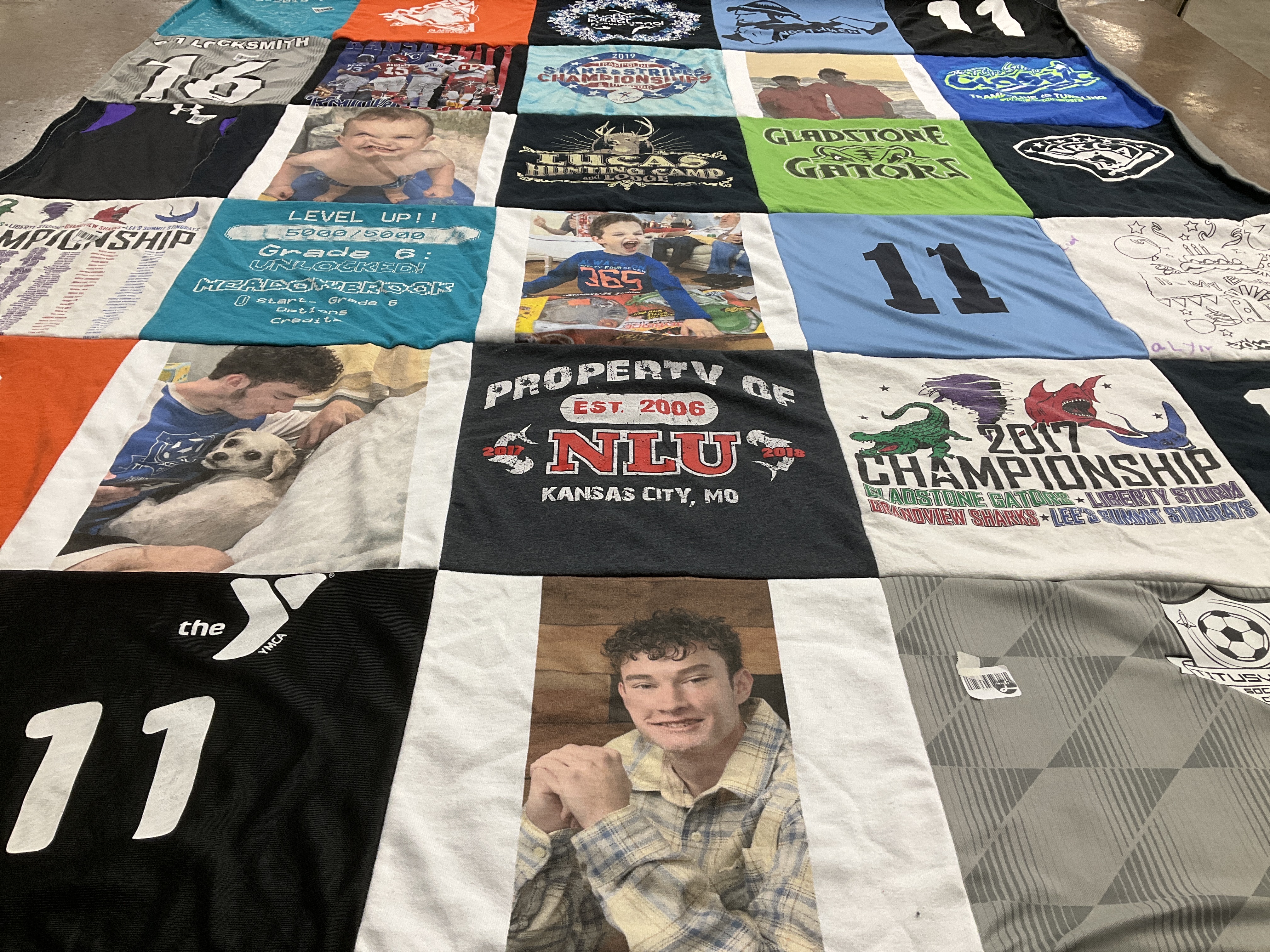 T-shirt quilt from northern illinois university by Sharon from FL