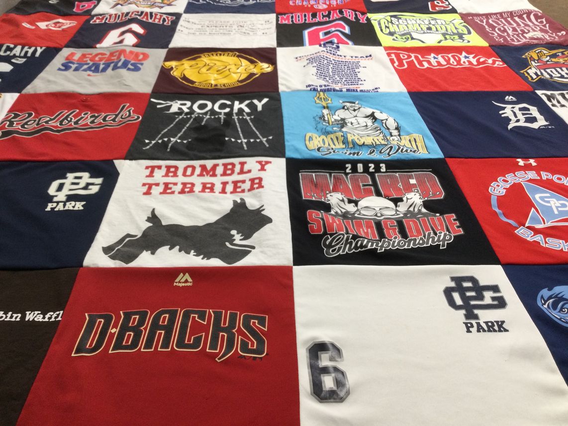 T-shirt quilt featuring dbacks by Nancy from MI