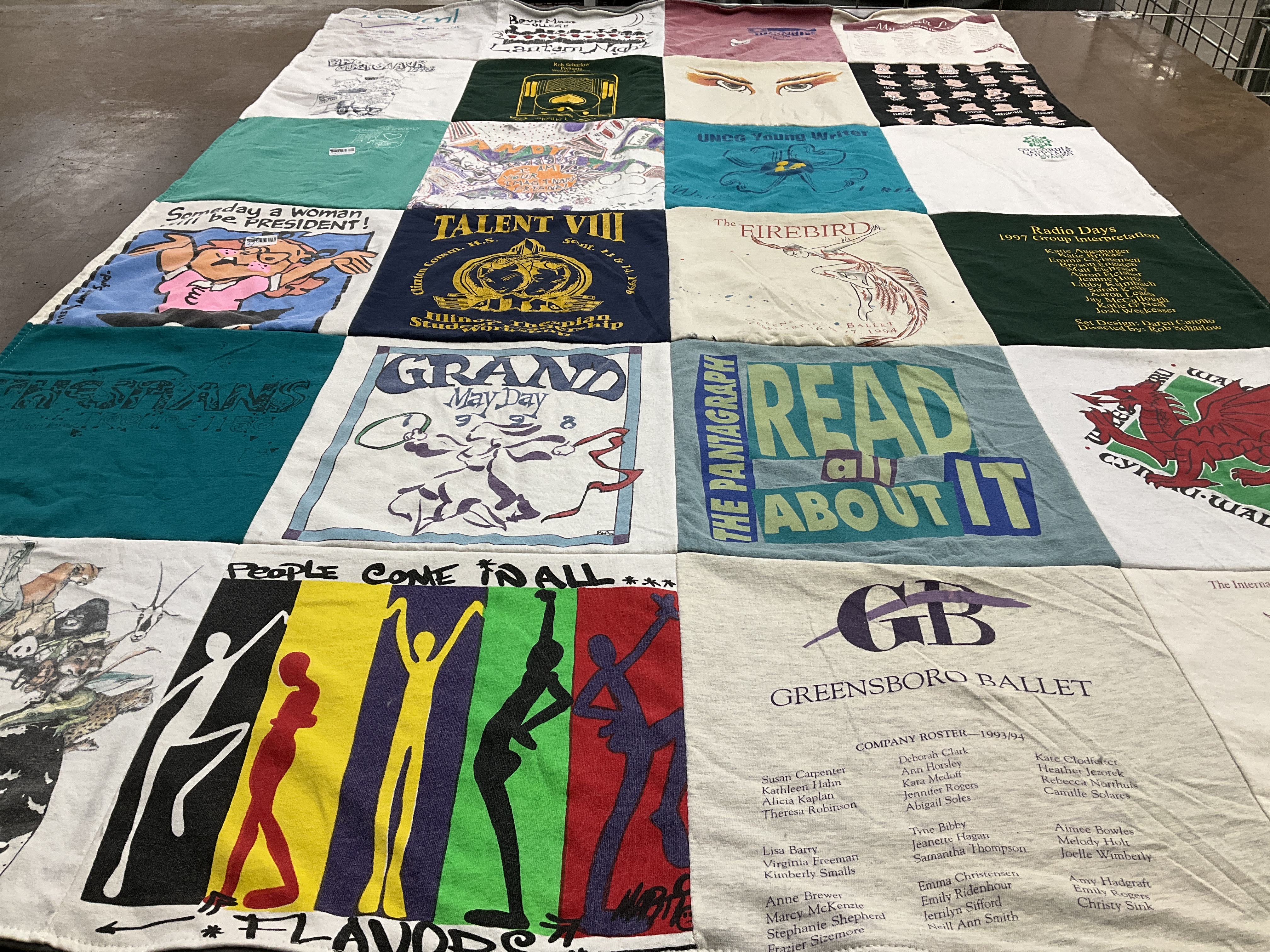 T-shirt quilt from university of north carolina at greensboro by Joyce from MN