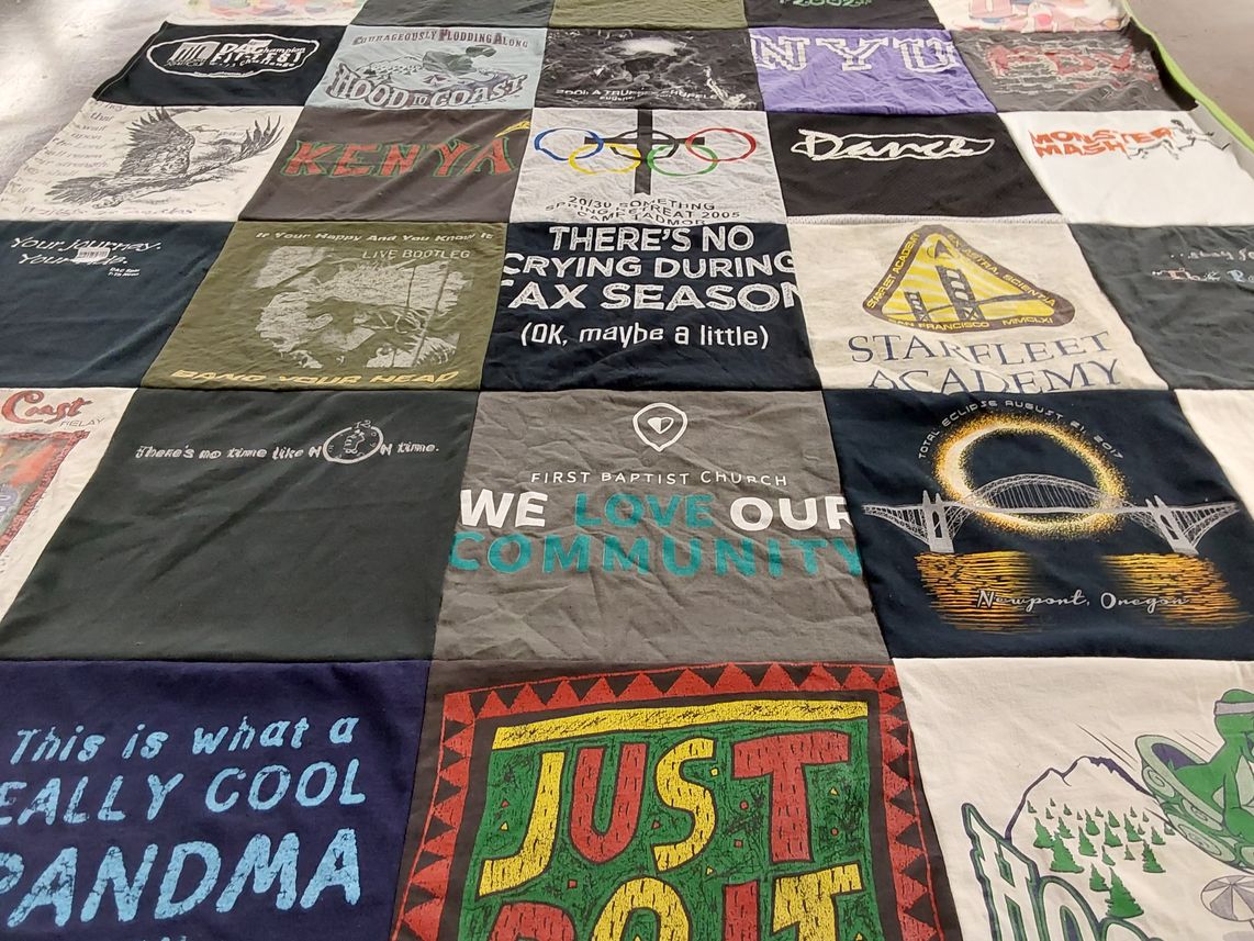 T-shirt quilt from starfleet academy by David from OH
