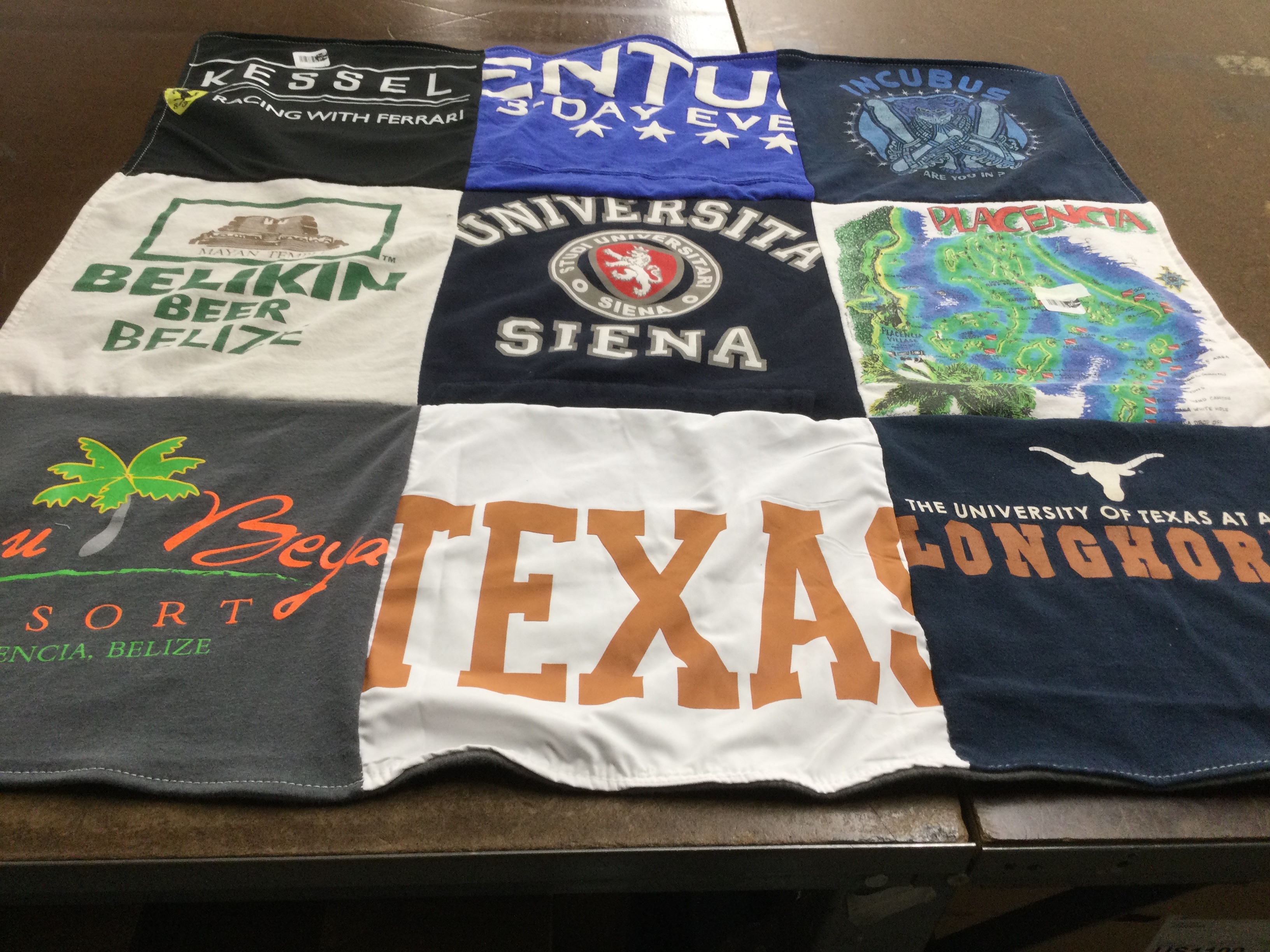 T-shirt quilt featuring texas longhorns by Christiana from TX