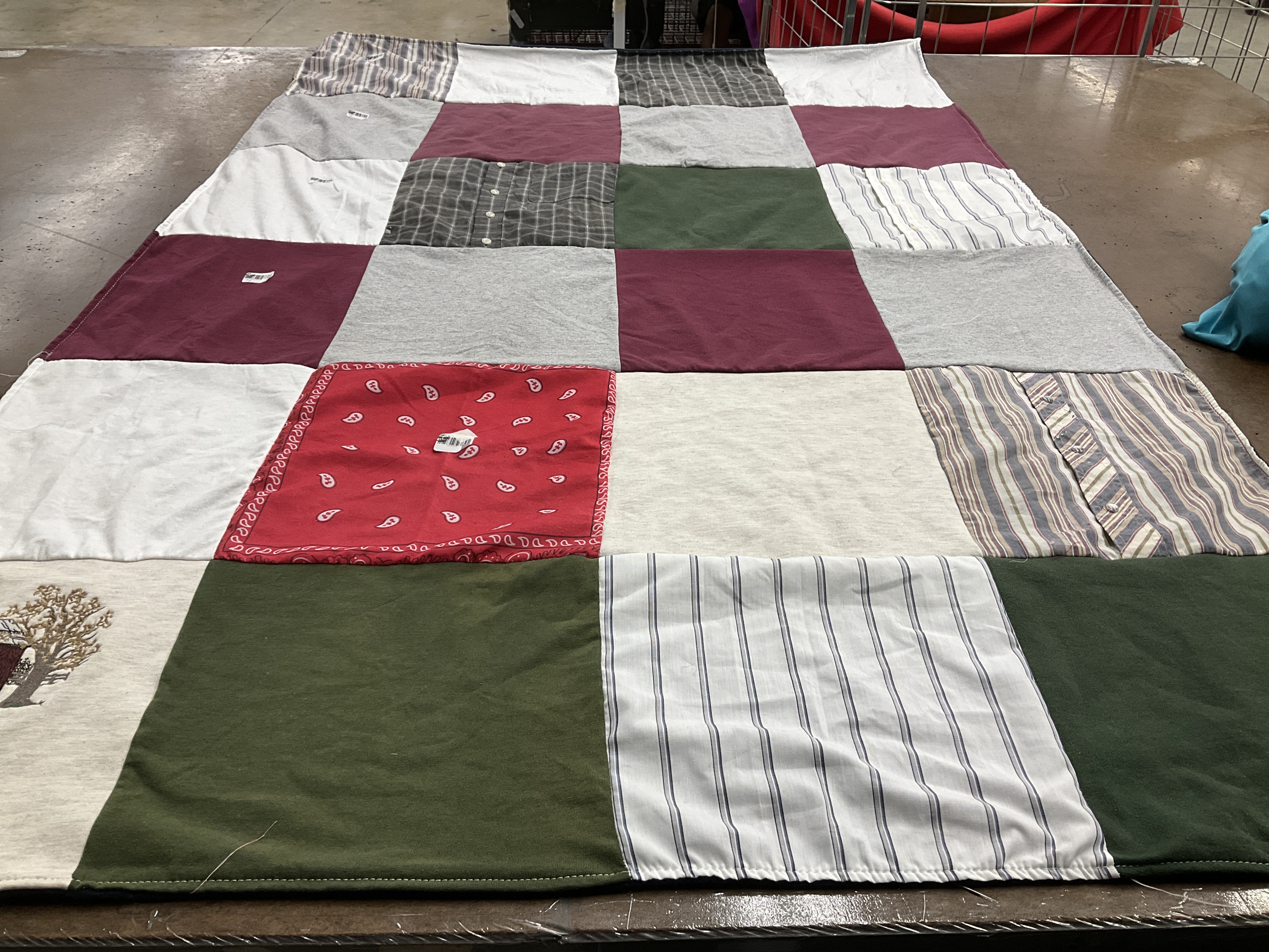 T-shirt quilt with sewing, crafting themes by Amanda from VA