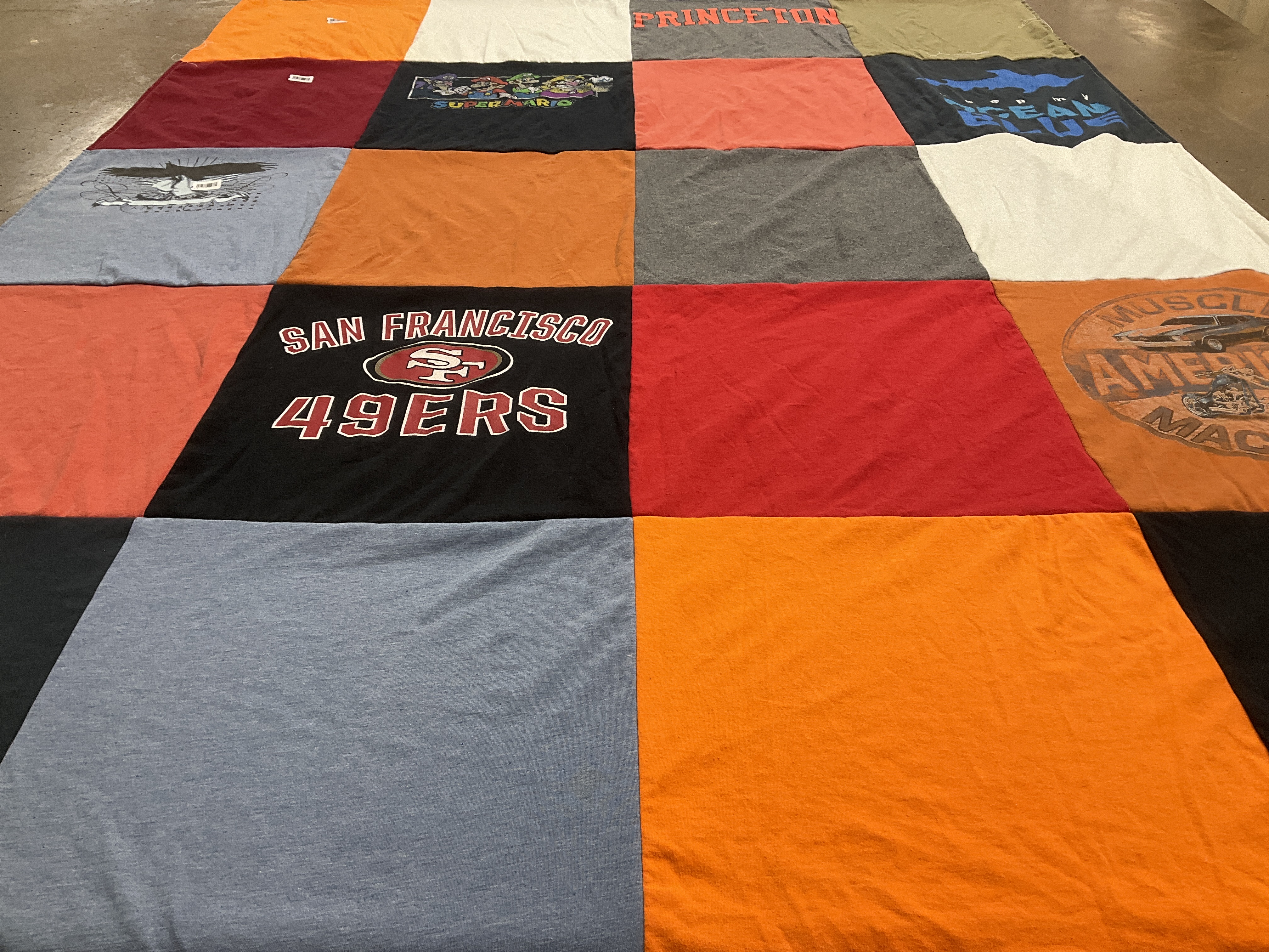 T-shirt quilt featuring san francisco 49ers by Danielle from KY