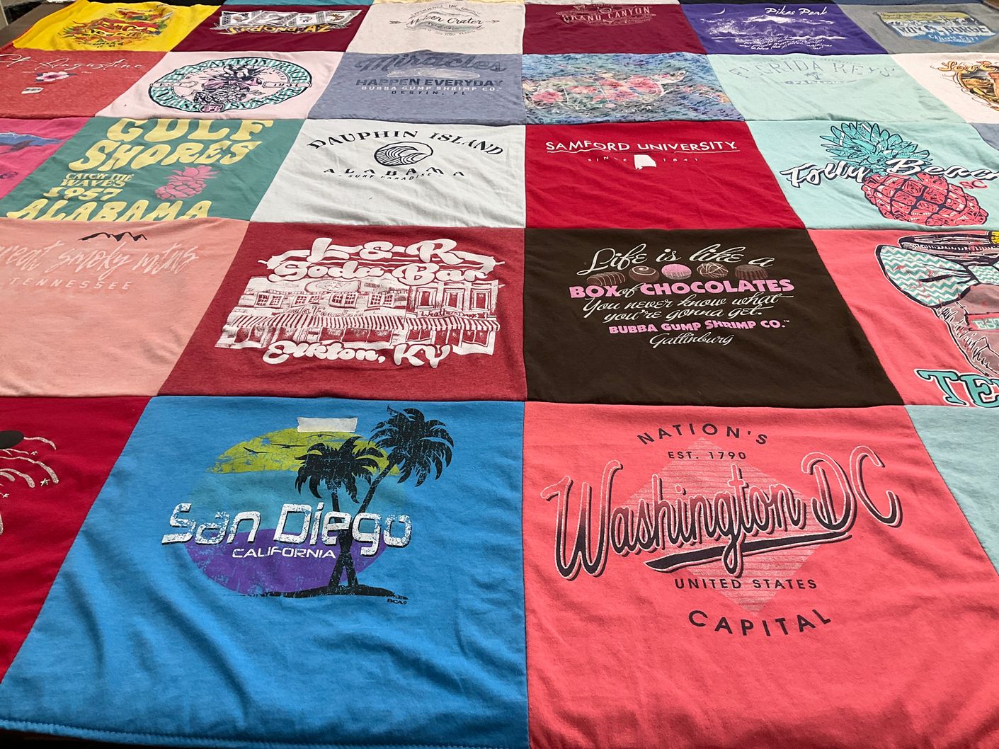 T-shirt quilt from samford university by Linda from KS